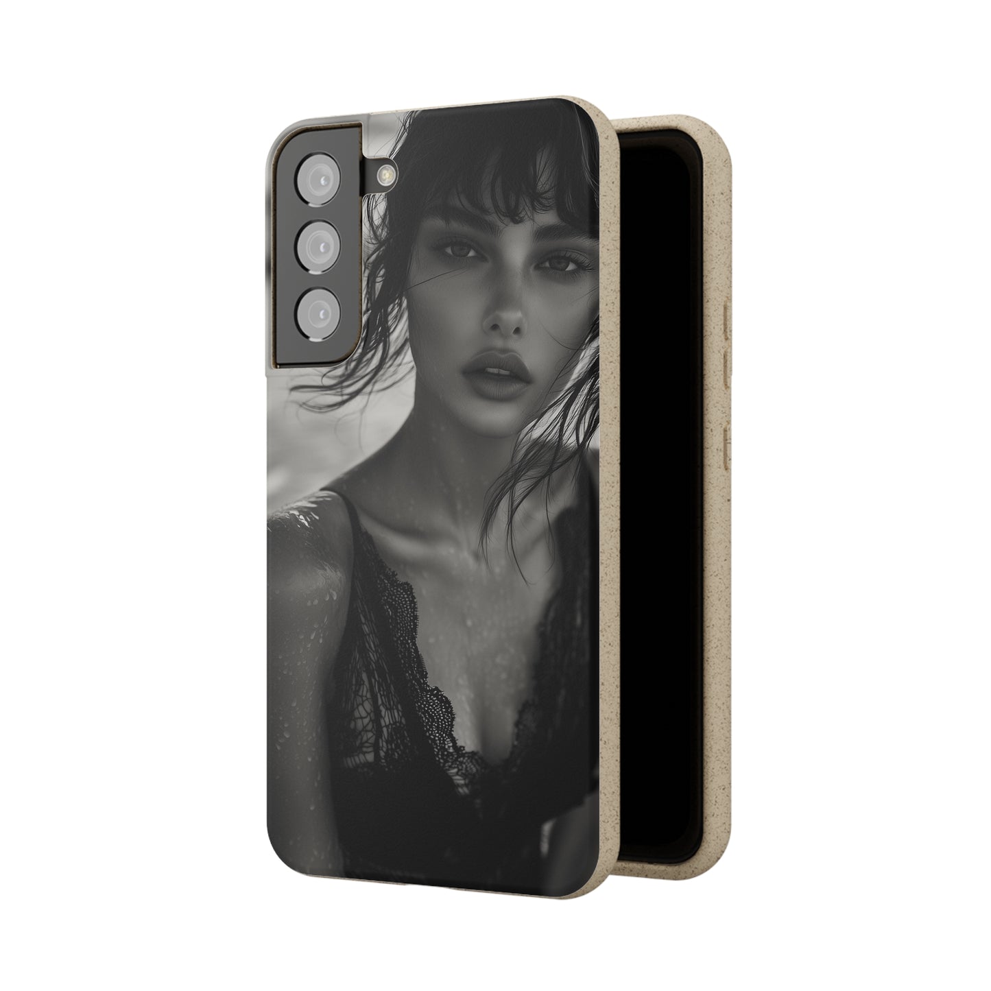 Ethereal Portrait Biodegradable Phone Case - Eco-Friendly Elegance