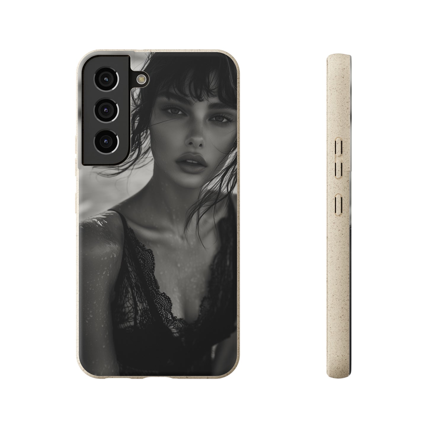 Ethereal Portrait Biodegradable Phone Case - Eco-Friendly Elegance