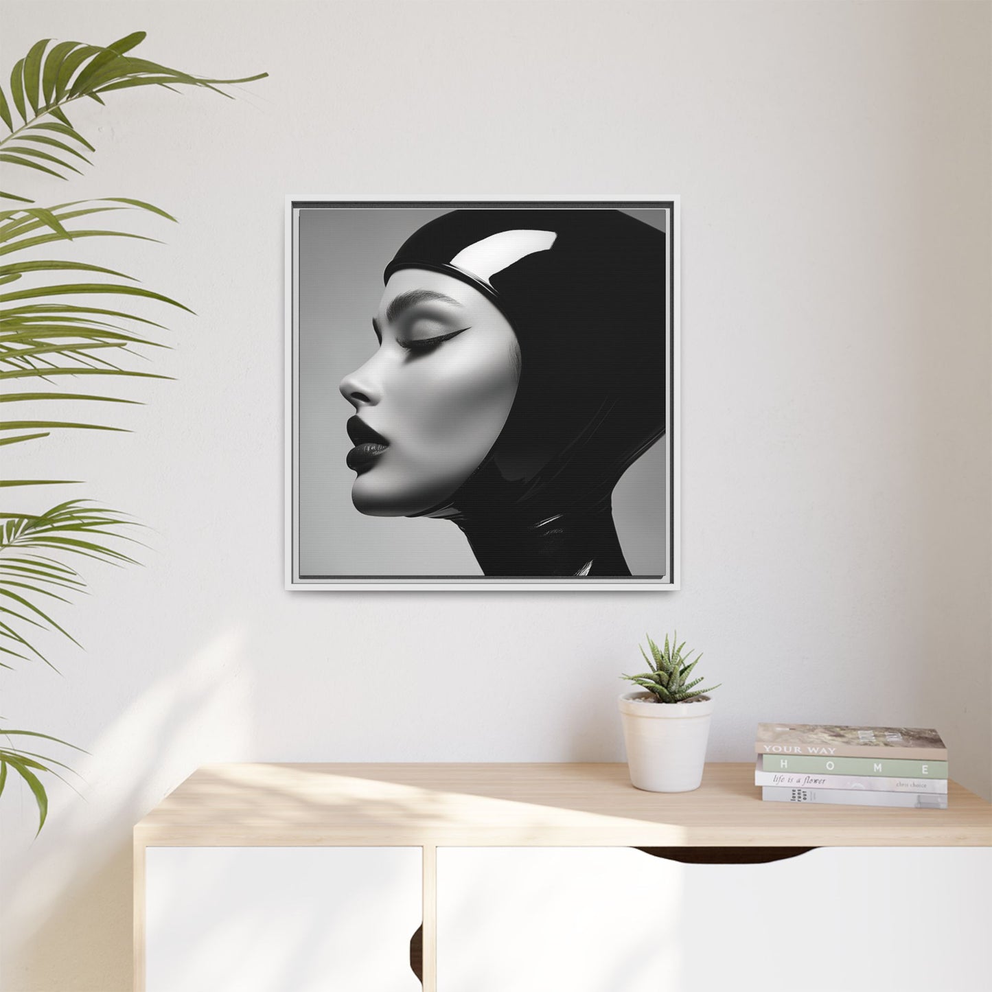 Sleek Vision - Latex Profile Framed Canvas