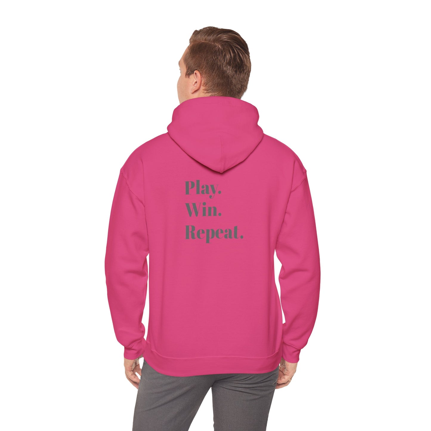 Play. Win. Repeat. Unisex Heavy Blend™ Hoodie – 10 Color