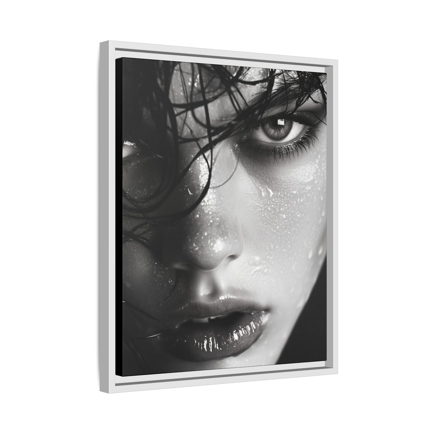 Fierce Gaze - Framed Matte Canvas