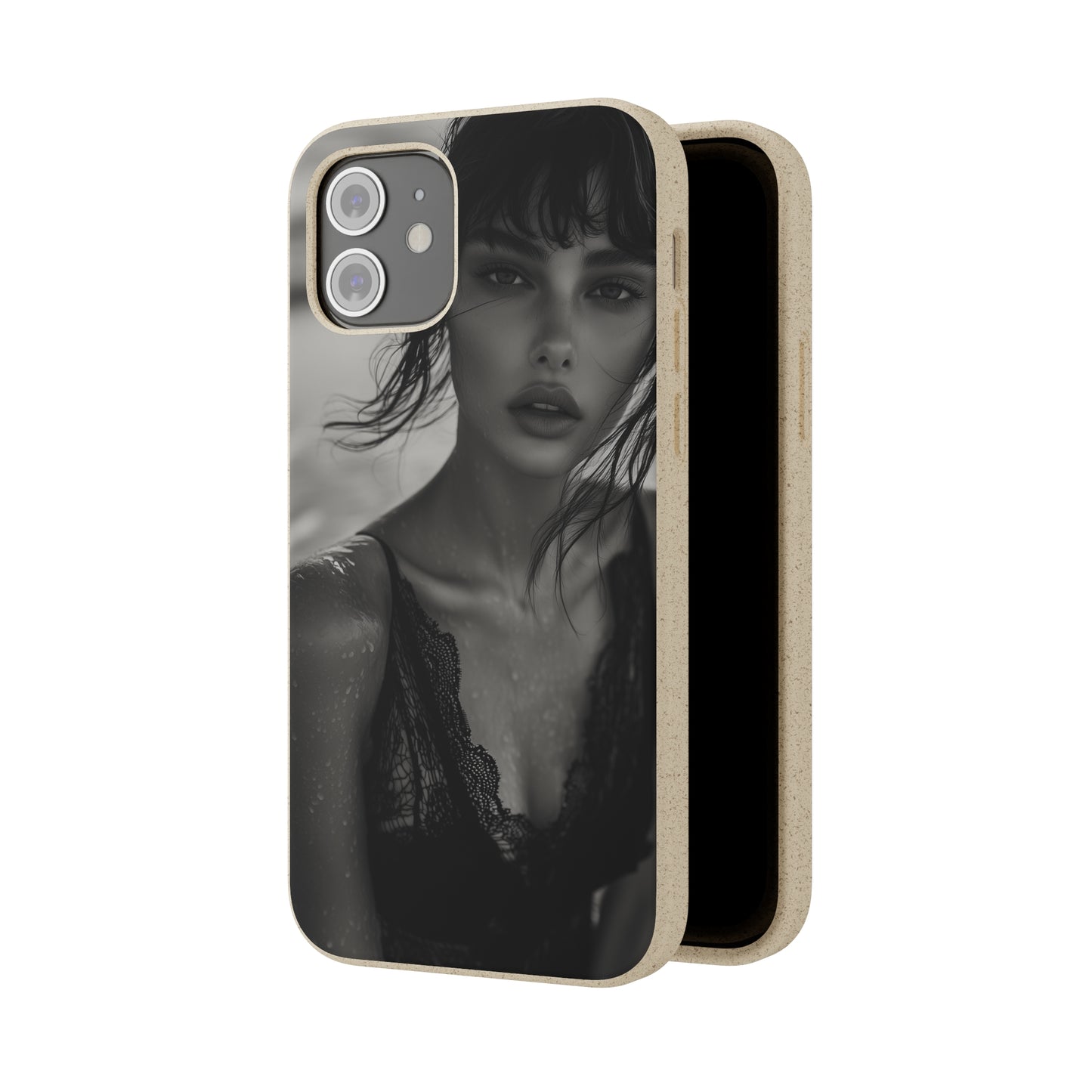 Ethereal Portrait Biodegradable Phone Case - Eco-Friendly Elegance