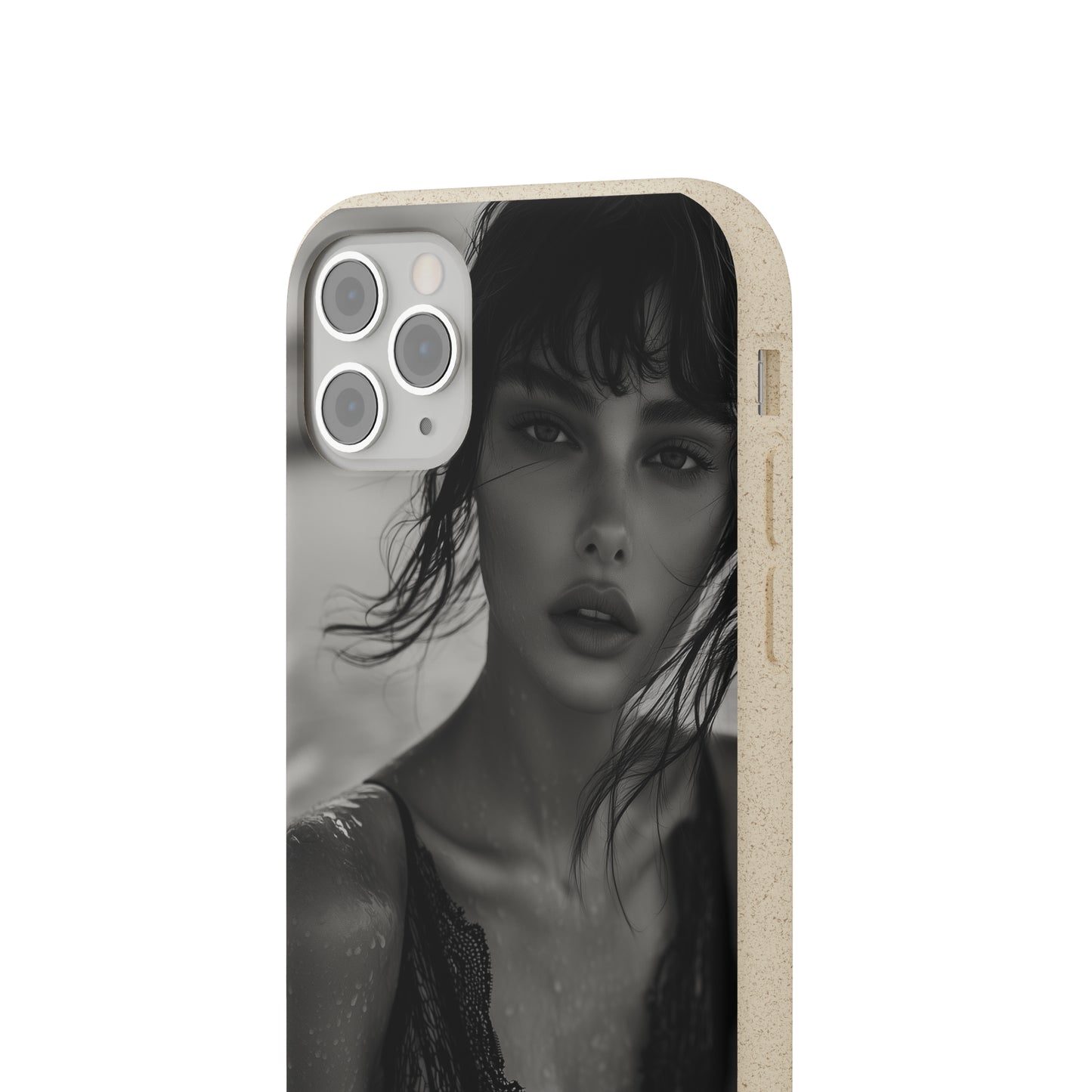 Ethereal Portrait Biodegradable Phone Case - Eco-Friendly Elegance