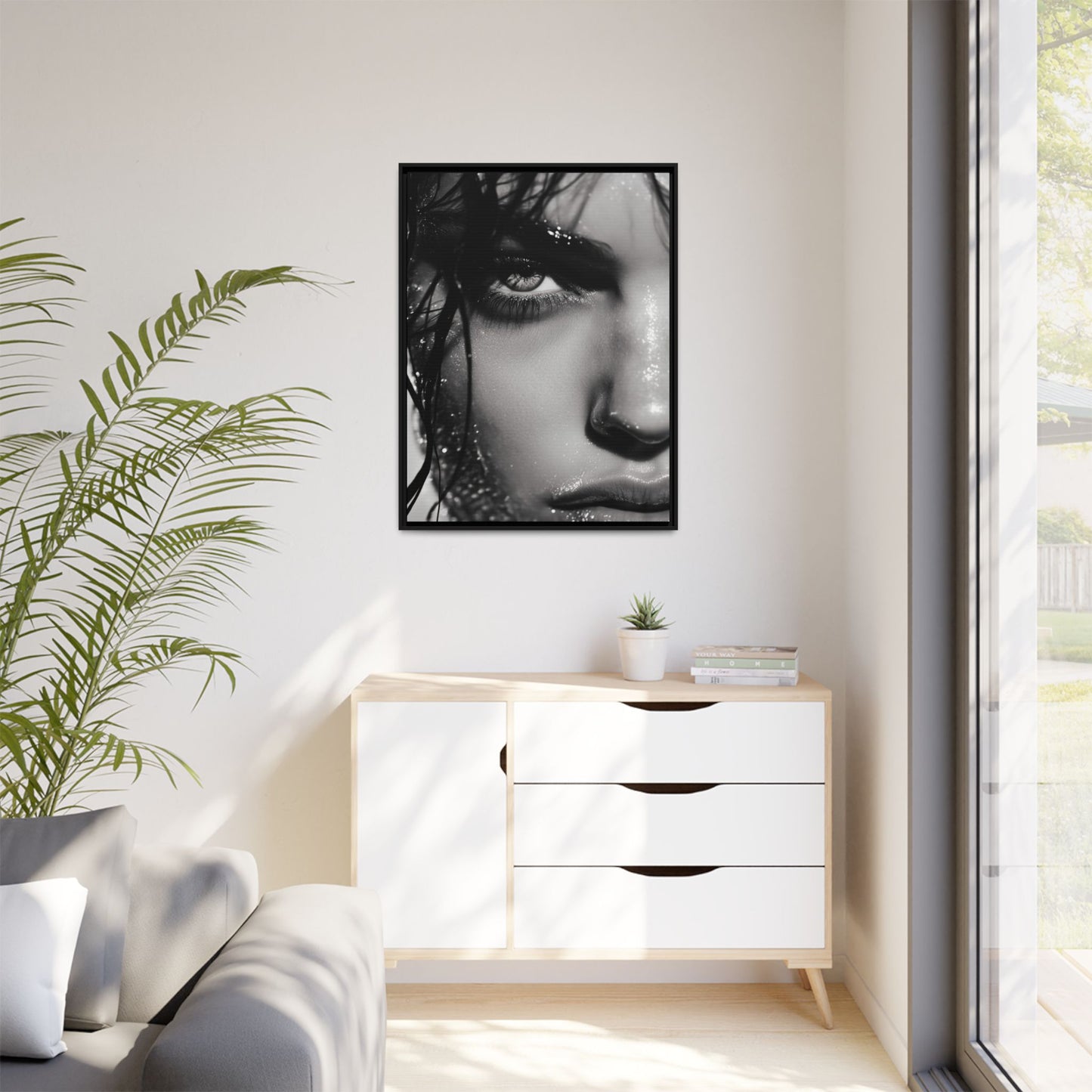 Intensity Unveiled - Framed Matte Canvas