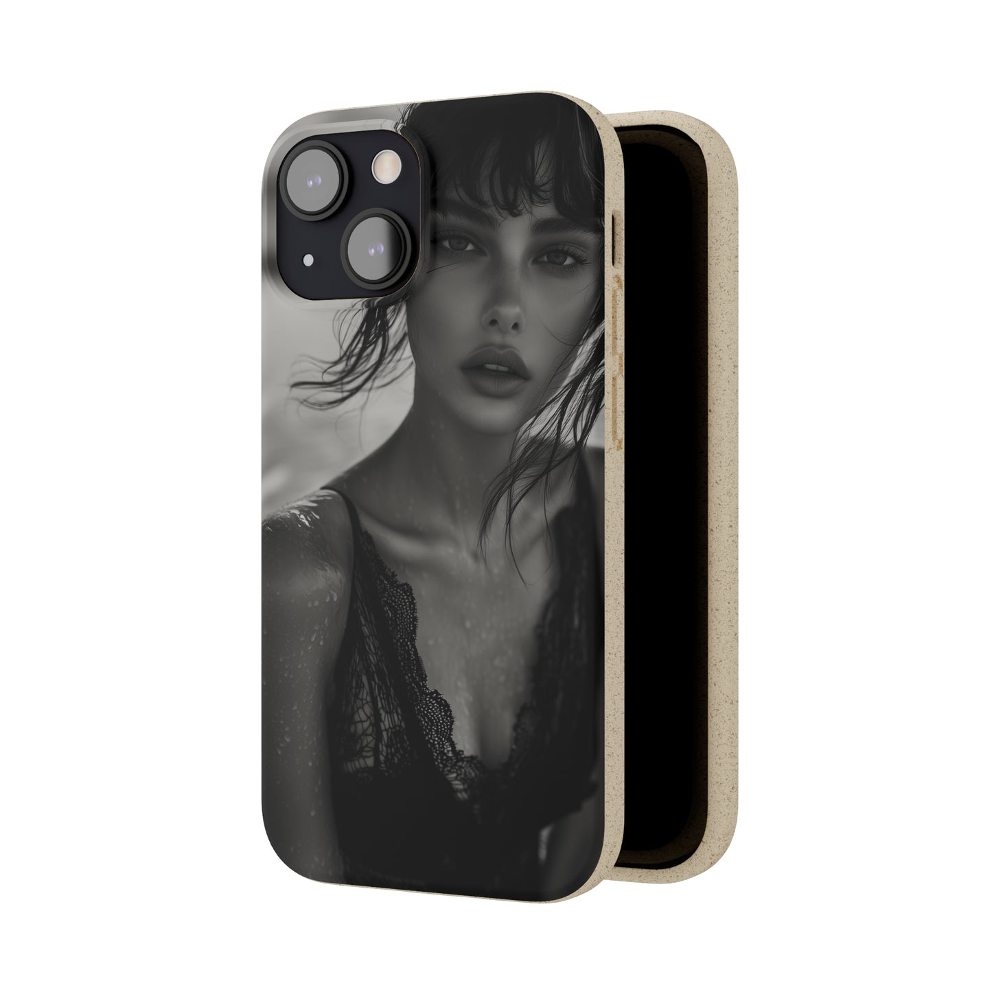 Ethereal Portrait Biodegradable Phone Case - Eco-Friendly Elegance