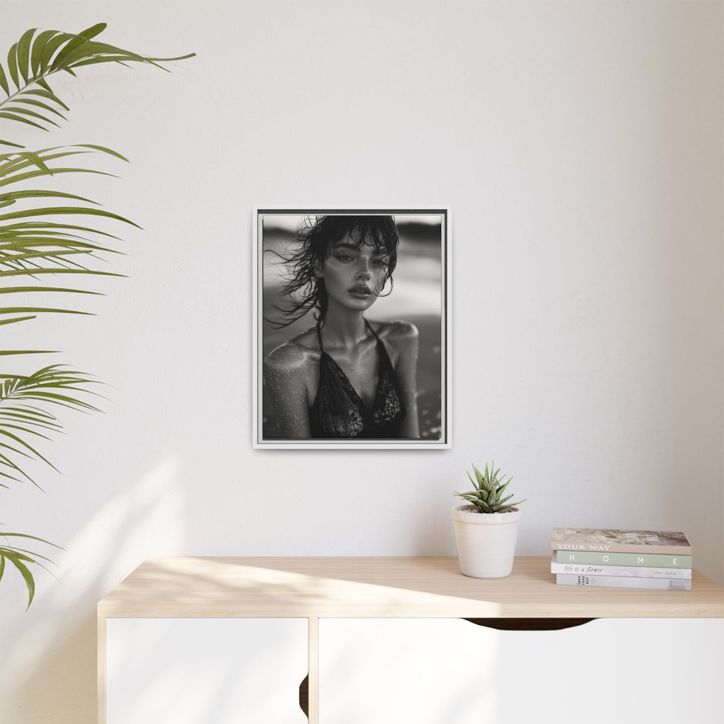 Silent Reflection - Framed Matte Canvas