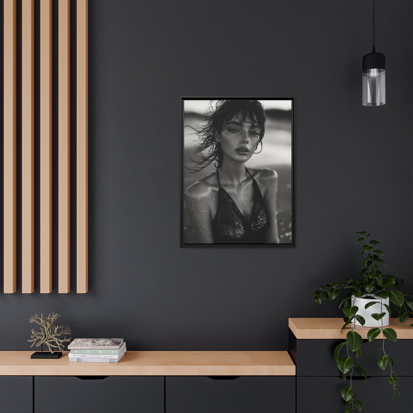 Silent Reflection - Framed Matte Canvas