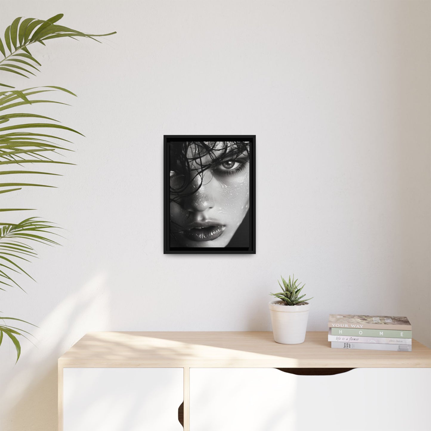 Fierce Gaze - Framed Matte Canvas