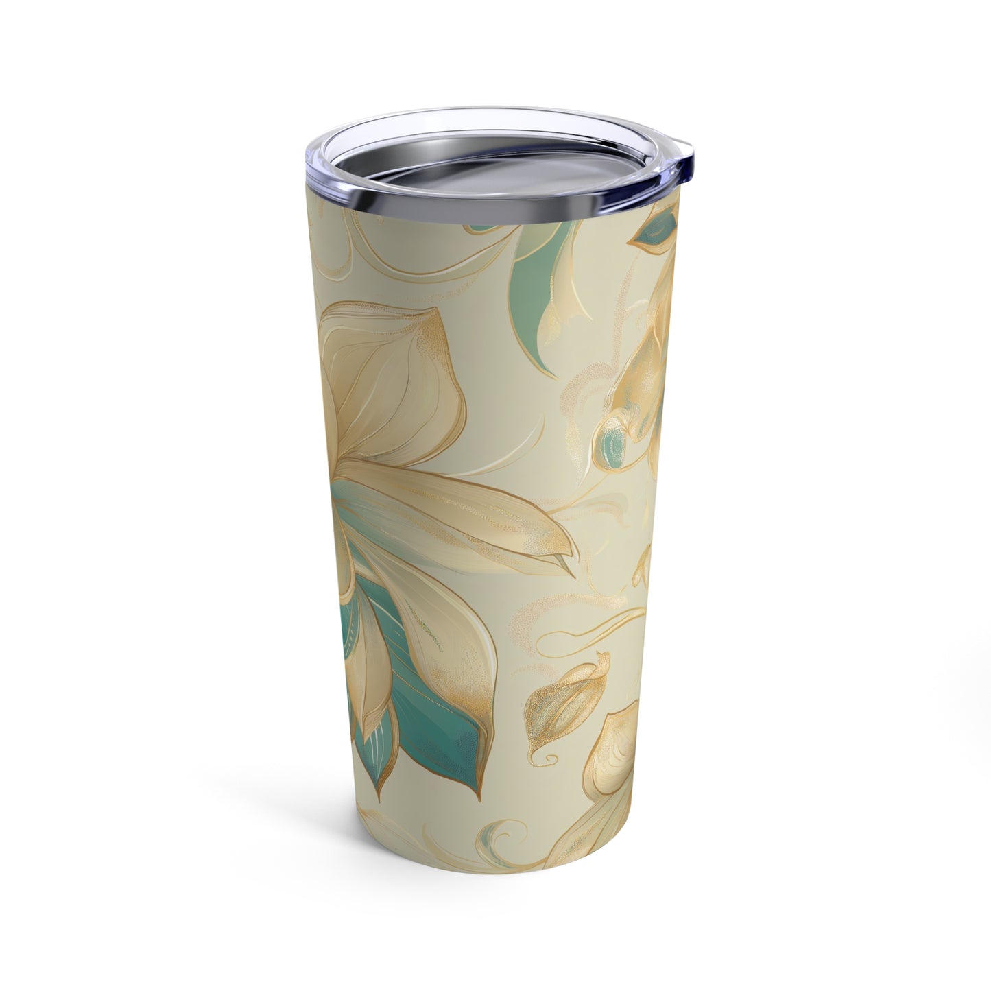 Contemporary Abstract Floral Tumbler – 20oz