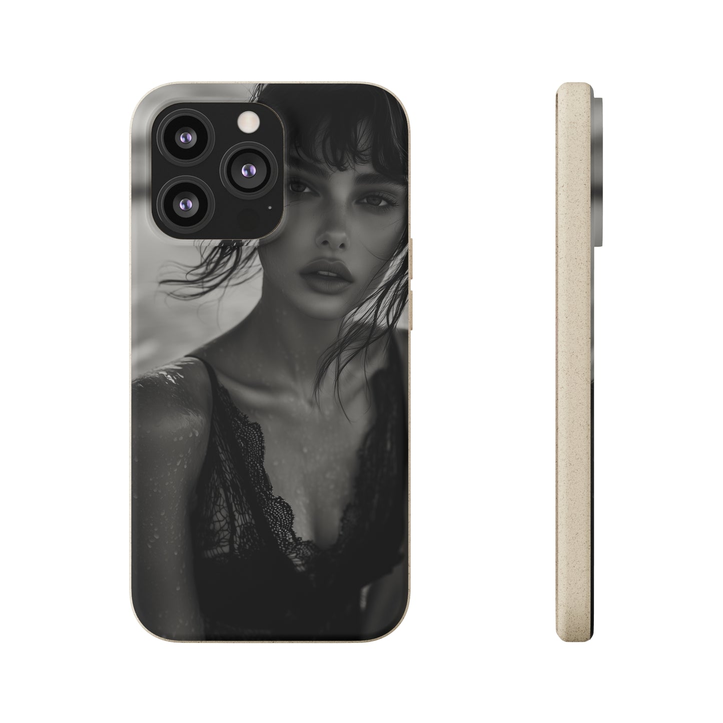 Ethereal Portrait Biodegradable Phone Case - Eco-Friendly Elegance