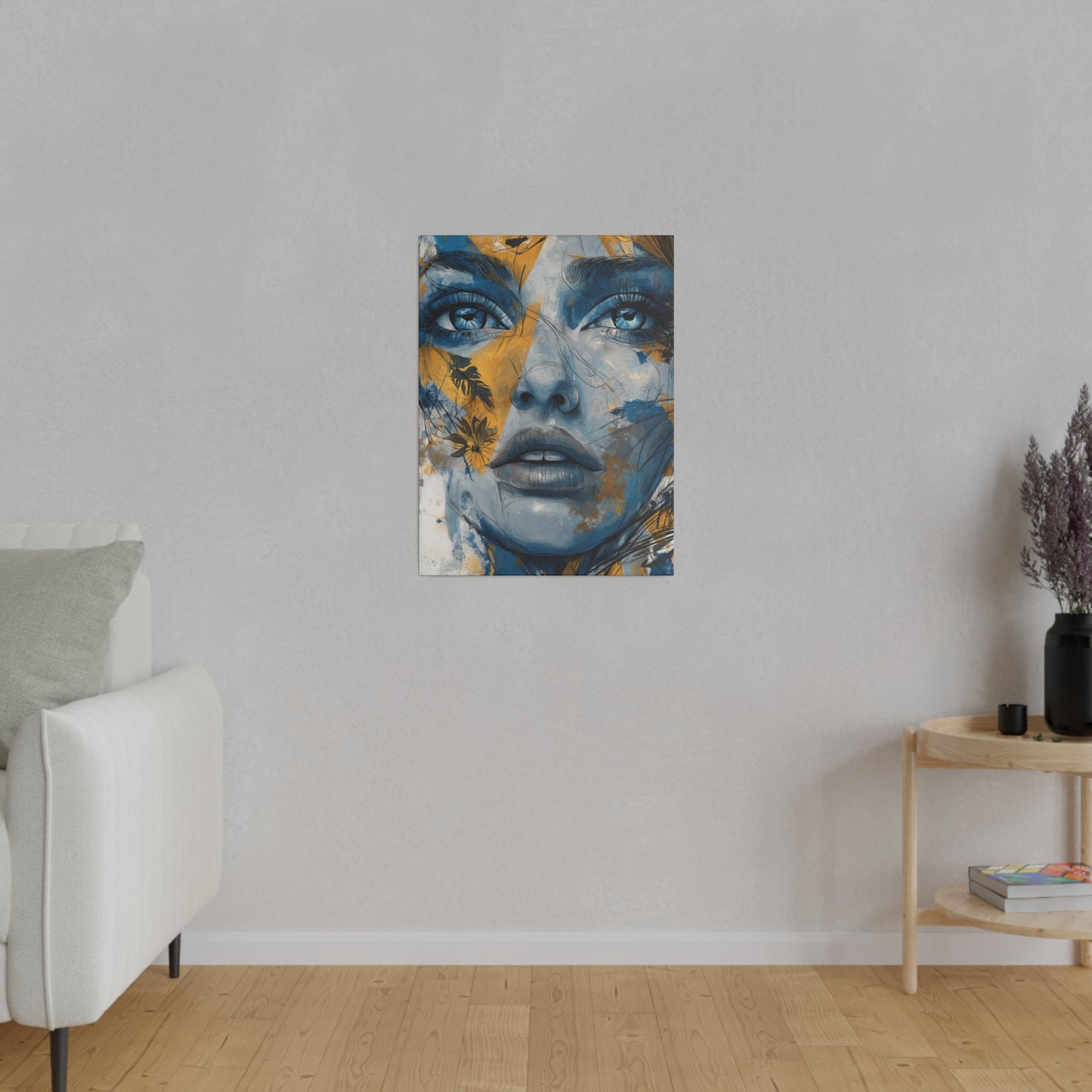 Golden Gaze - Ethereal Reflections, Matte Canvas, Stretched, 0.75"