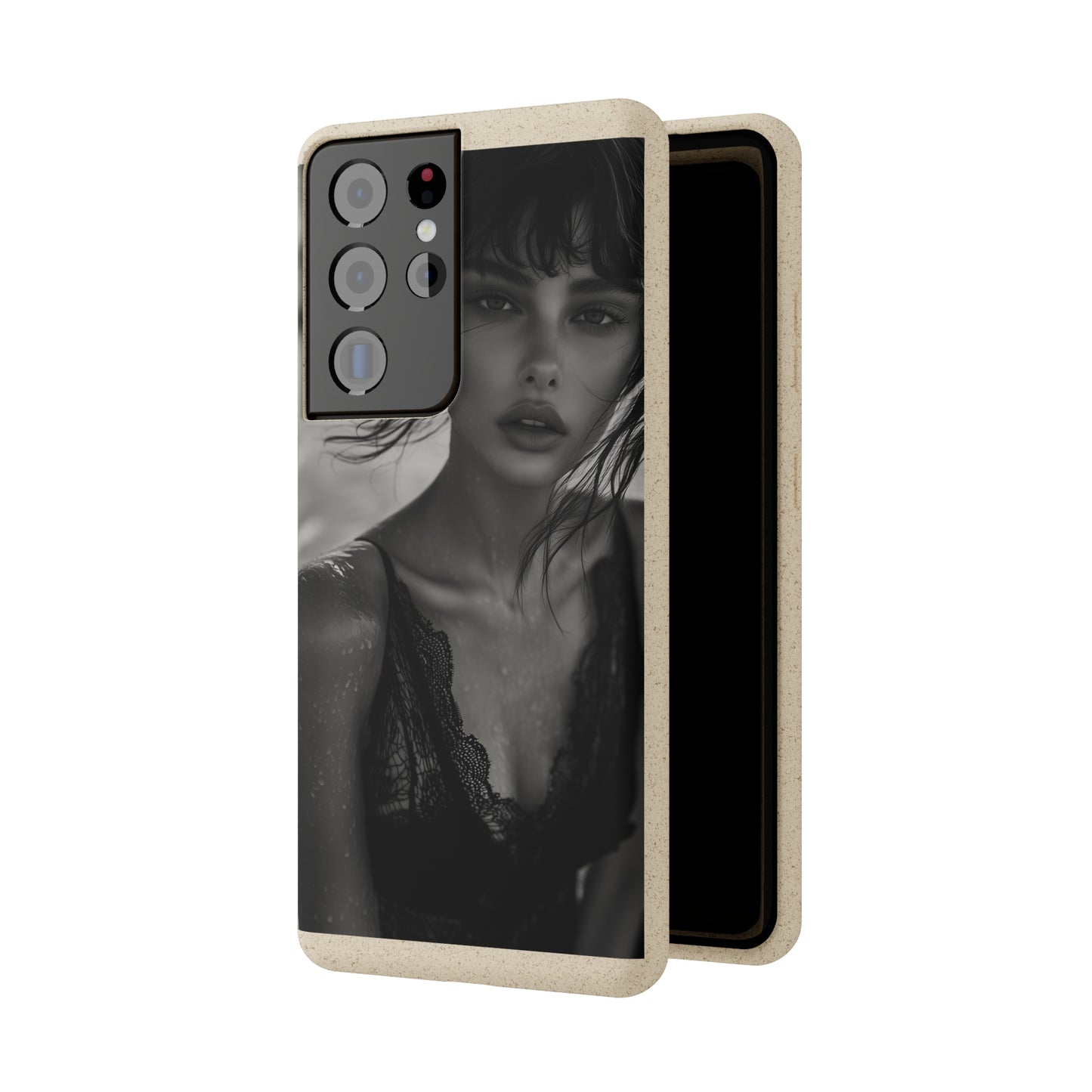 Ethereal Portrait Biodegradable Phone Case - Eco-Friendly Elegance