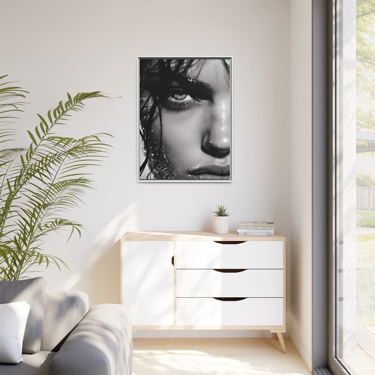 Intensity Unveiled - Framed Matte Canvas