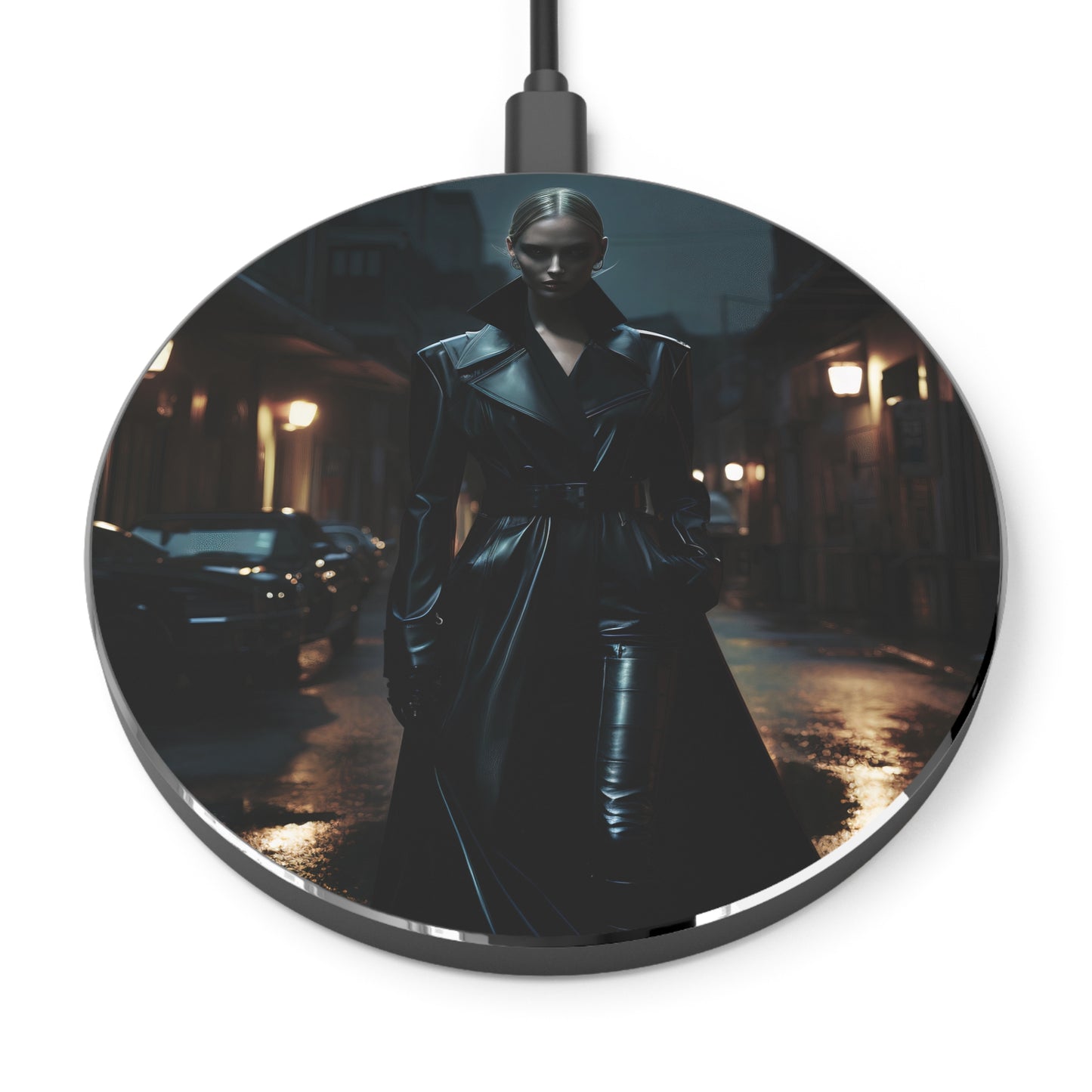 Midnight Mystique - 10W Wireless Charger with Striking Design