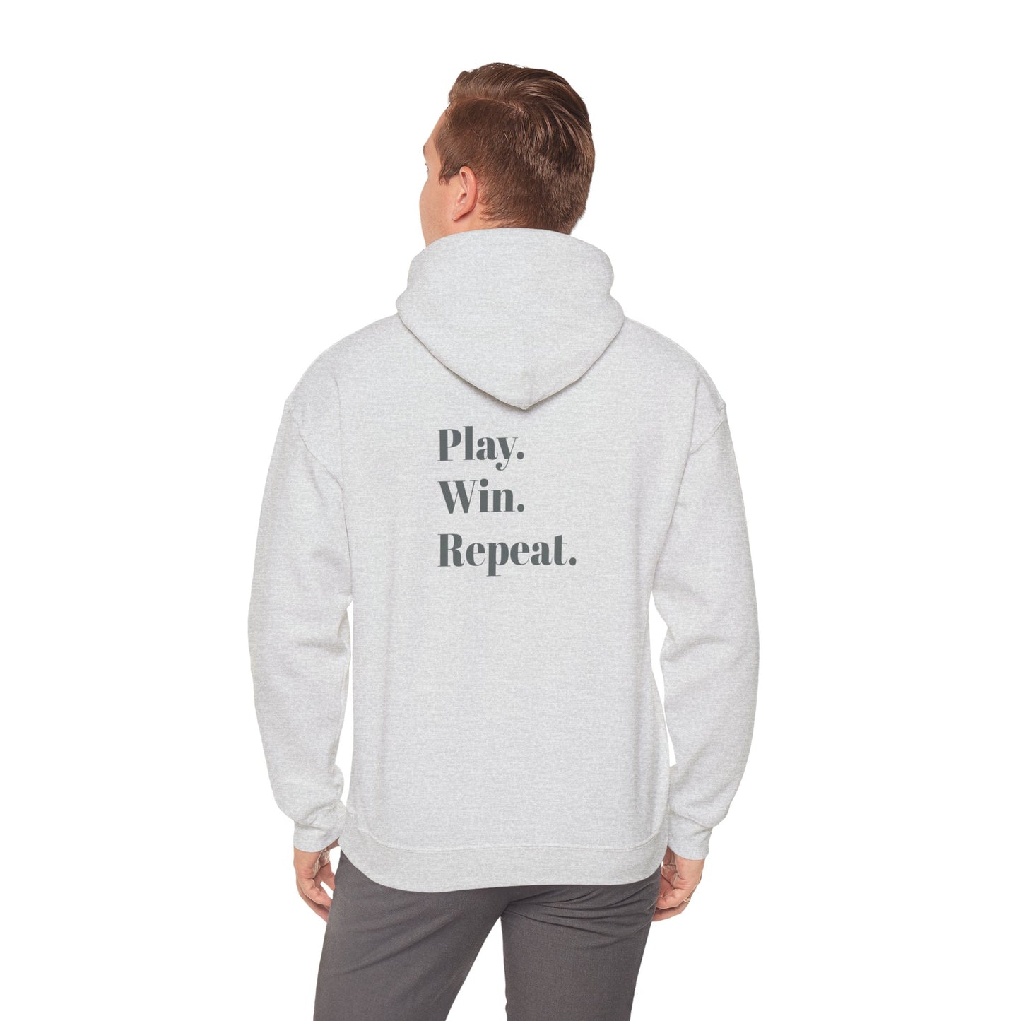 Play. Win. Repeat. Unisex Heavy Blend™ Hoodie – 10 Color