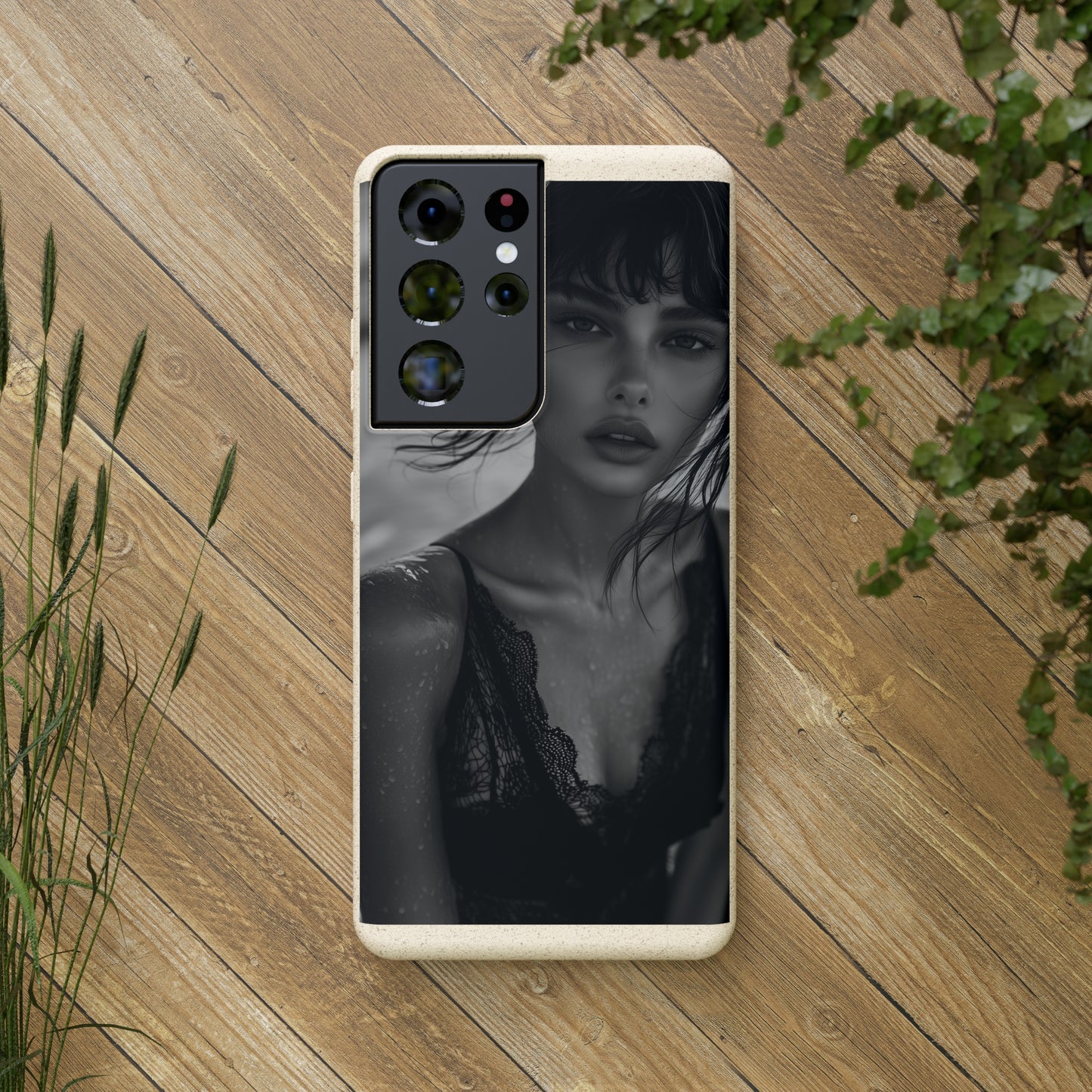 Ethereal Portrait Biodegradable Phone Case - Eco-Friendly Elegance