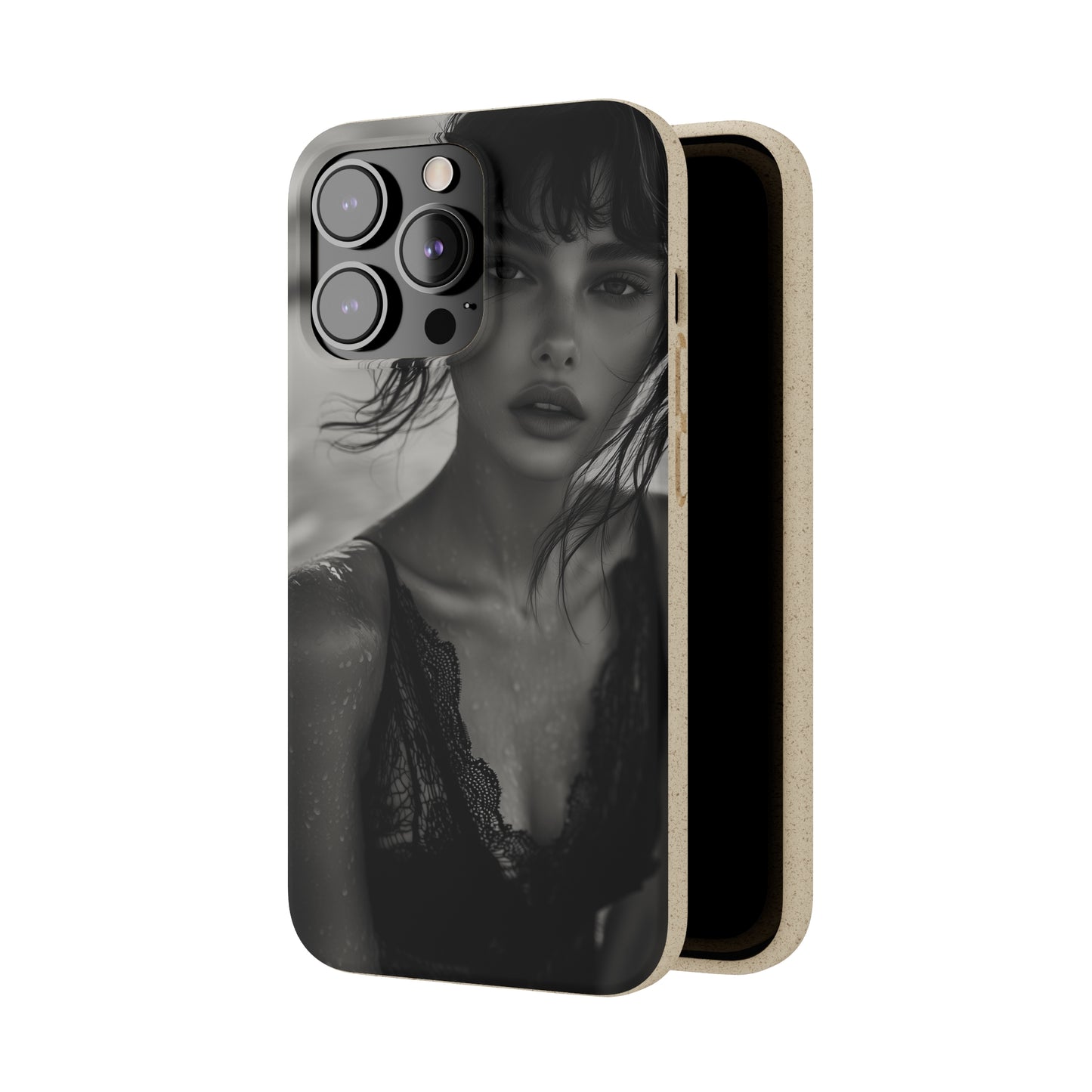 Ethereal Portrait Biodegradable Phone Case - Eco-Friendly Elegance