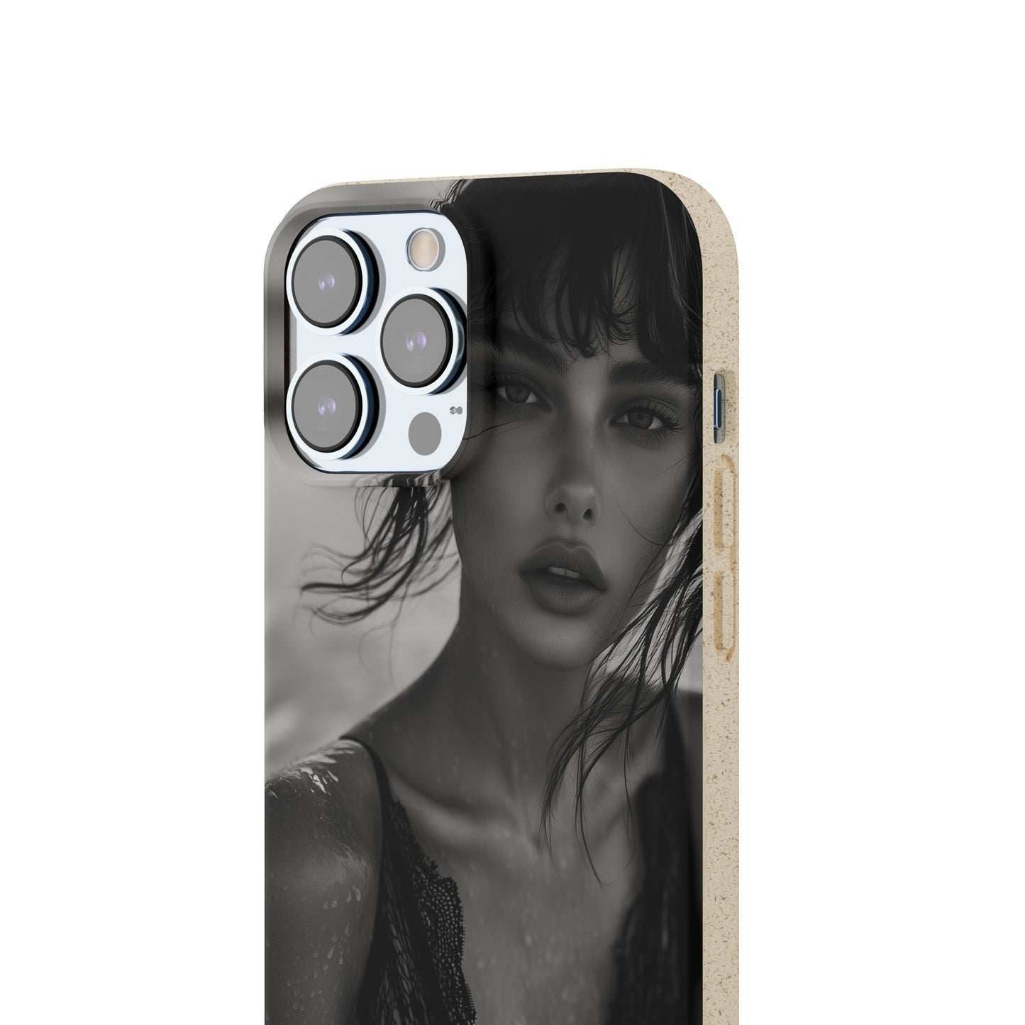 Ethereal Portrait Biodegradable Phone Case - Eco-Friendly Elegance