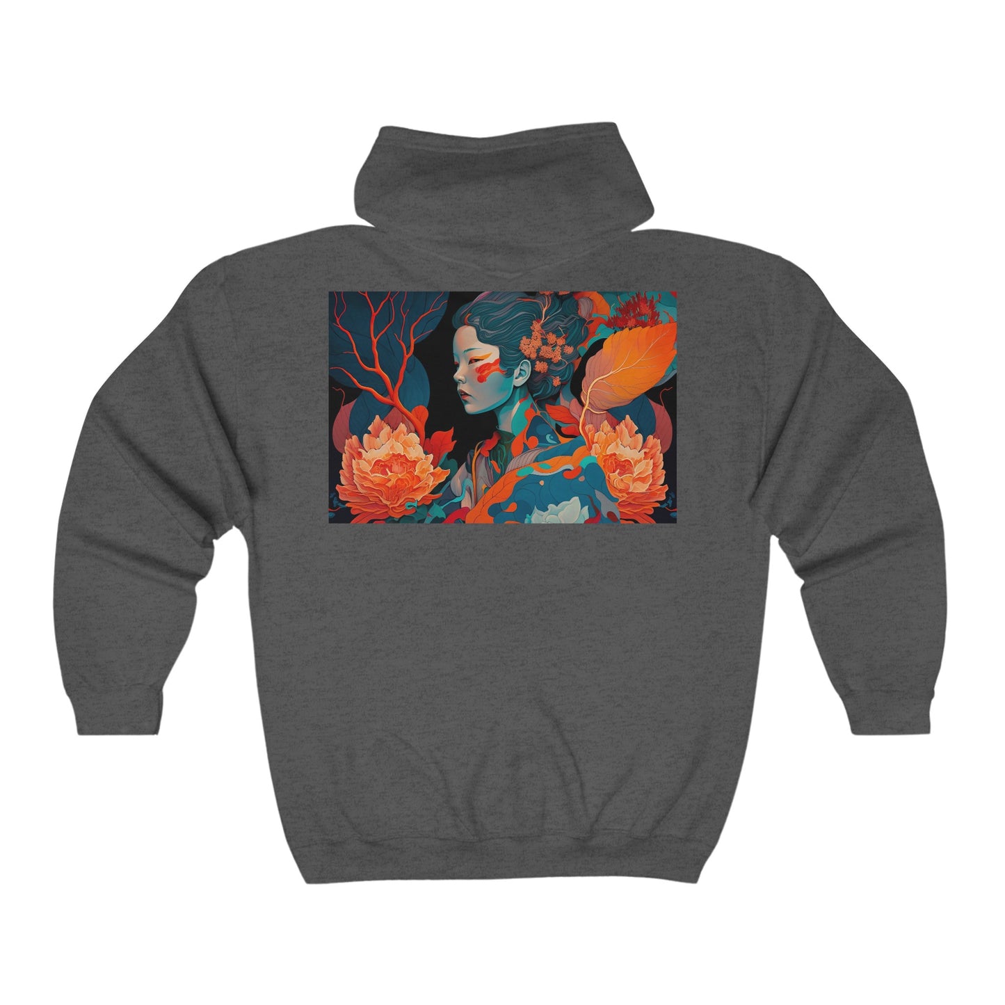 Zen Blossoms - Unisex Heavy Blend™ Full Zip Hooded Sweatshirt