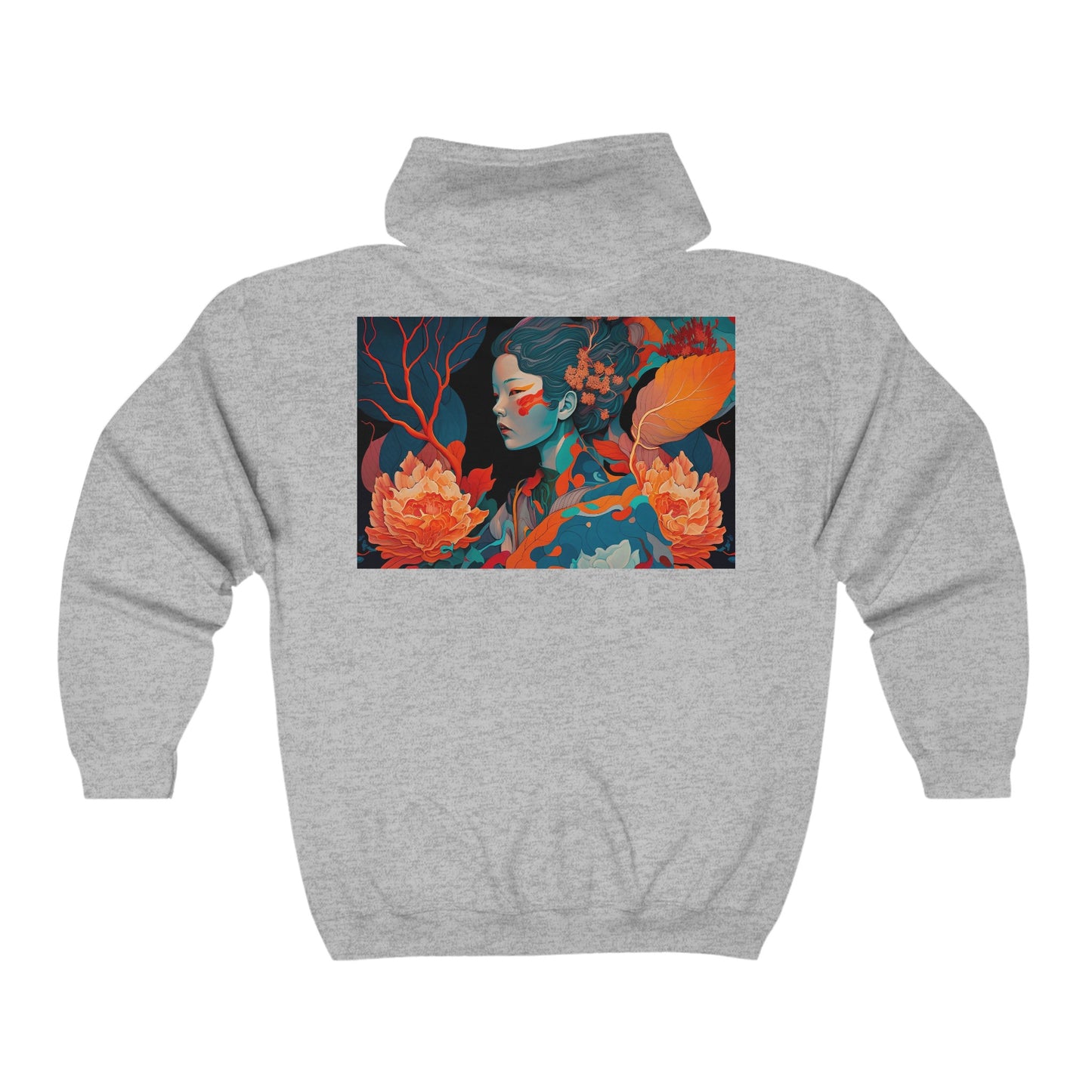 Zen Blossoms - Unisex Heavy Blend™ Full Zip Hooded Sweatshirt