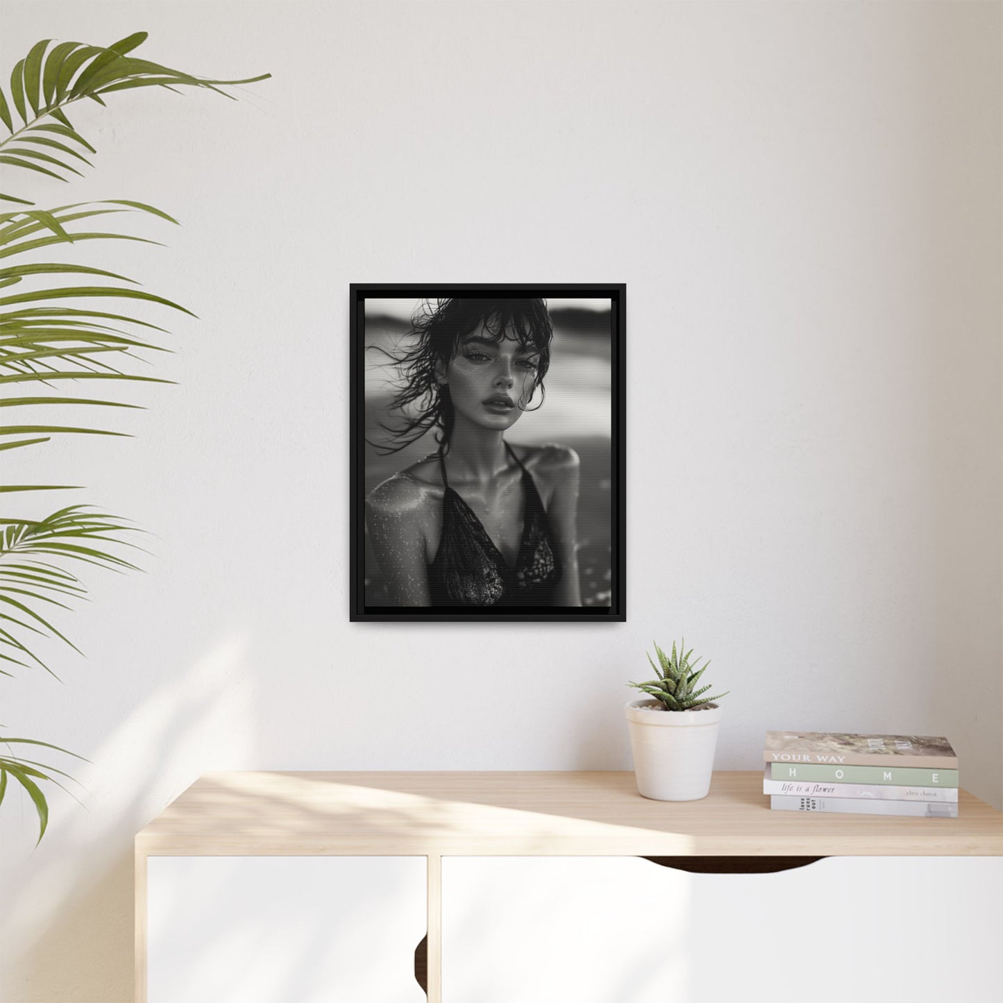 Silent Reflection - Framed Matte Canvas