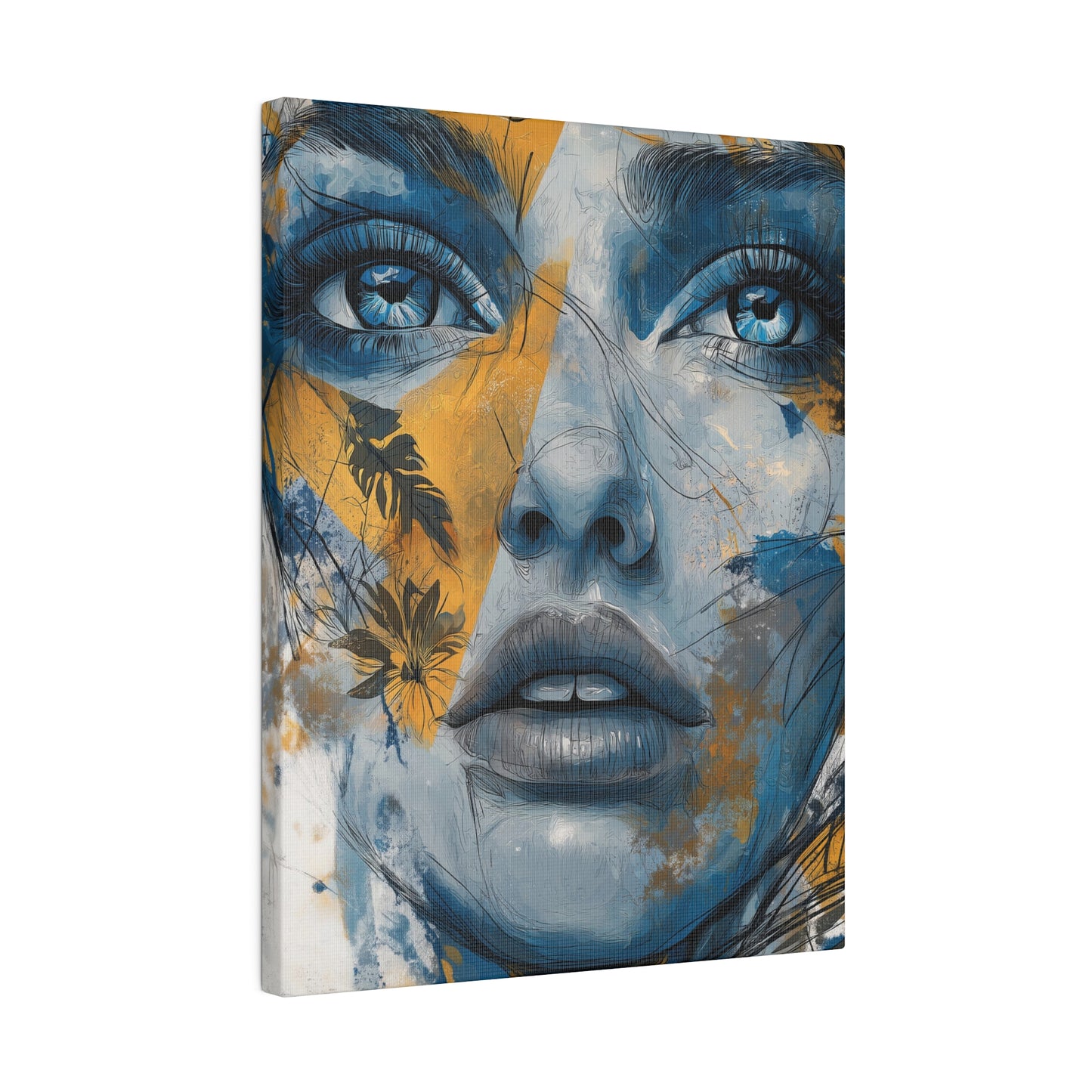 Golden Gaze - Ethereal Reflections, Matte Canvas, Stretched, 0.75"