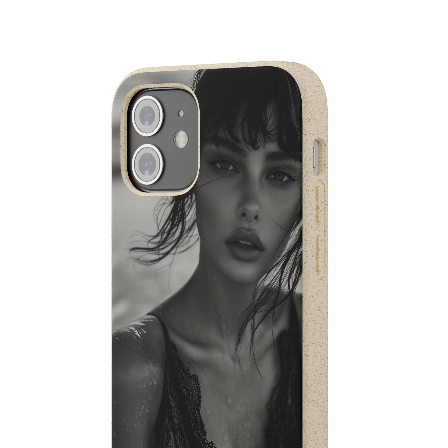 Ethereal Portrait Biodegradable Phone Case - Eco-Friendly Elegance