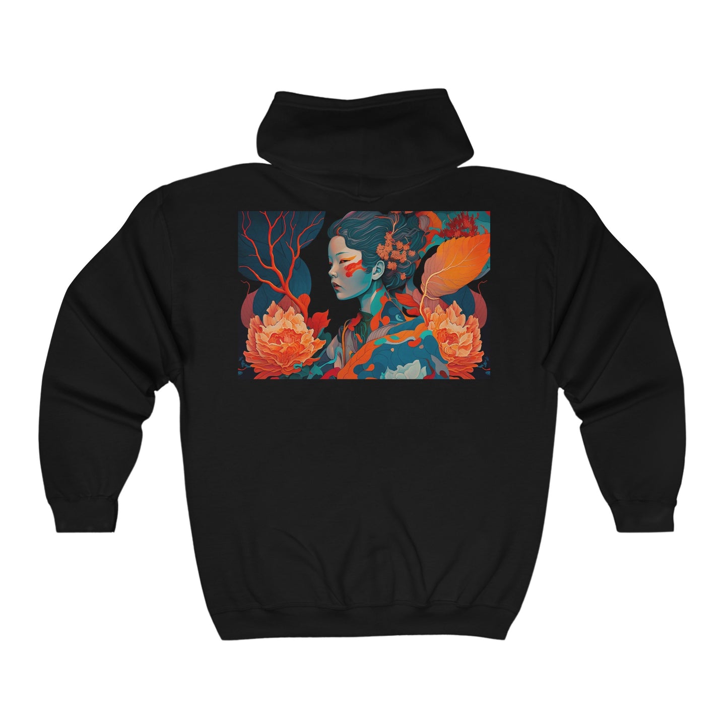 Zen Blossoms - Unisex Heavy Blend™ Full Zip Hooded Sweatshirt