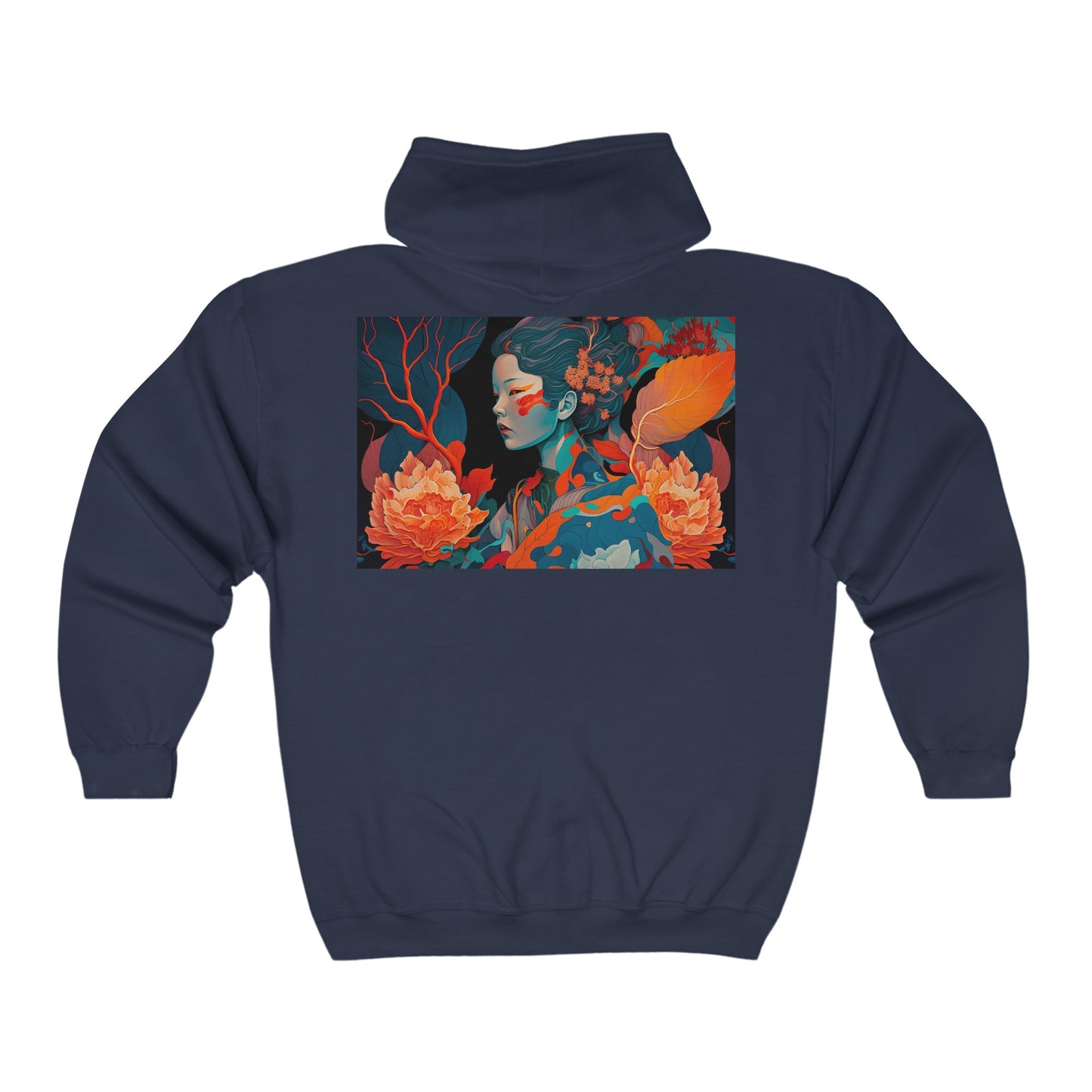 Zen Blossoms - Unisex Heavy Blend™ Full Zip Hooded Sweatshirt