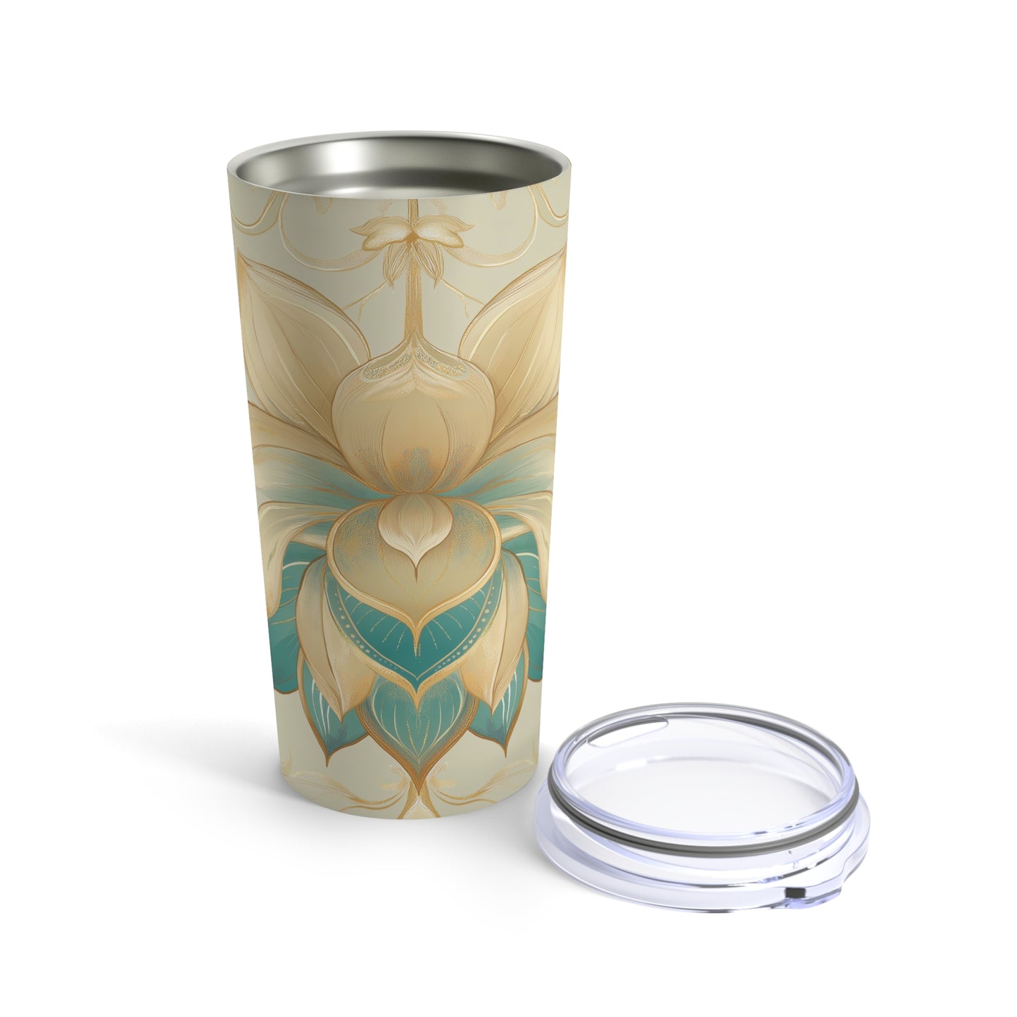 Contemporary Abstract Floral Tumbler – 20oz