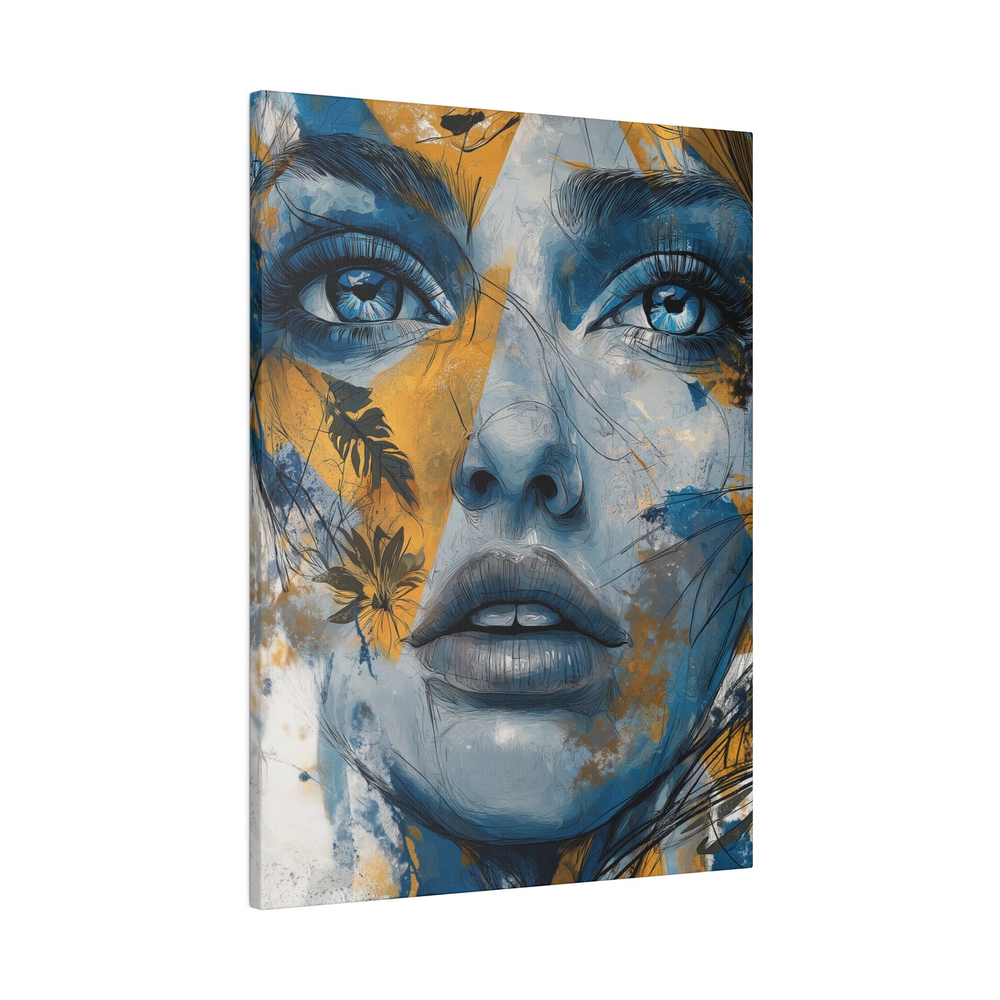 Golden Gaze - Ethereal Reflections, Matte Canvas, Stretched, 0.75"