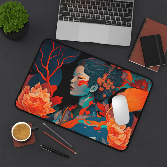 Floral Reverie Gaming Desk Mat – Elevate Your Workspace