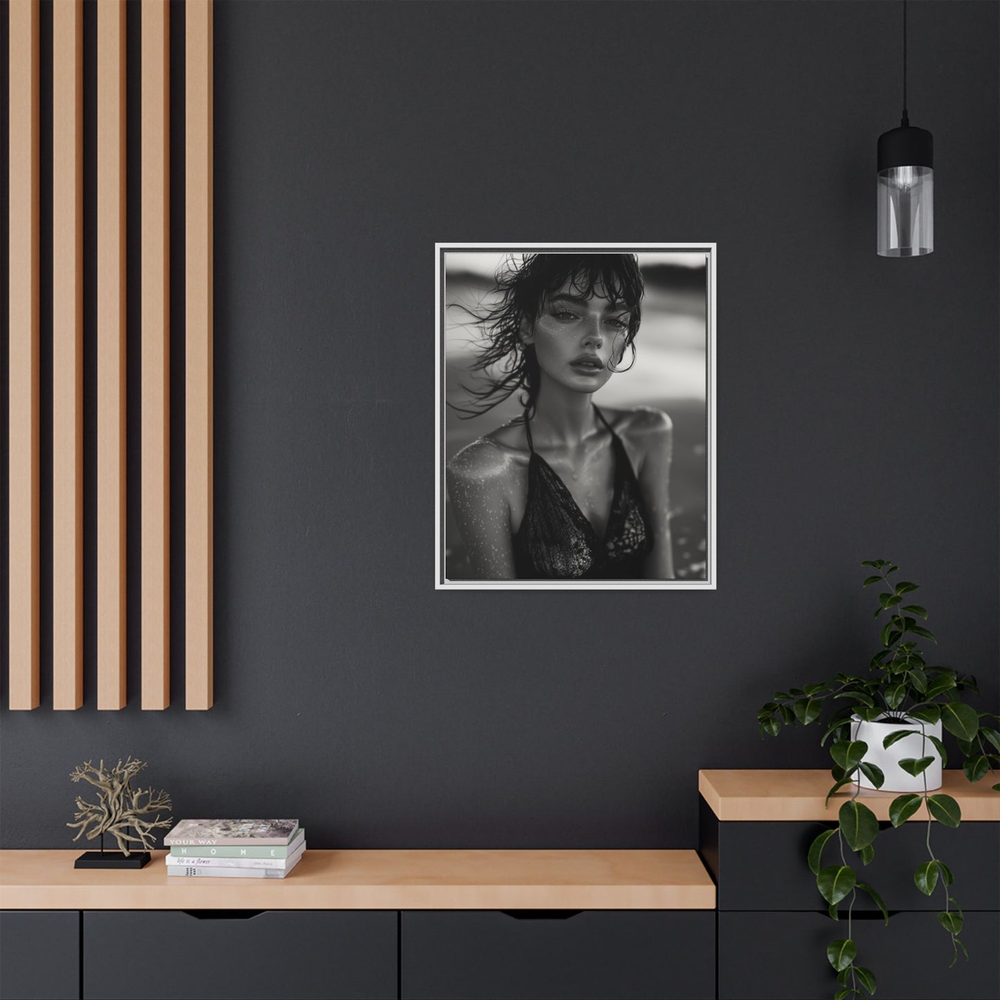 Silent Reflection - Framed Matte Canvas