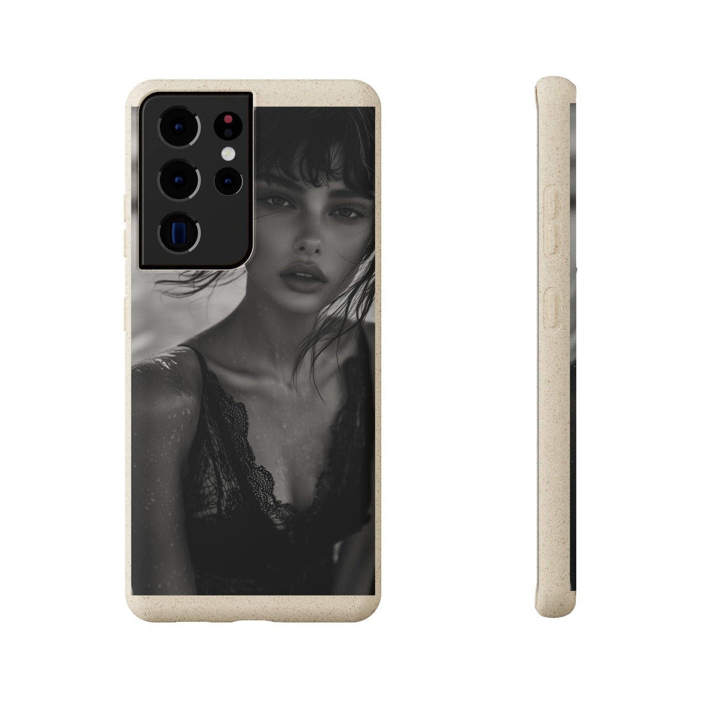 Ethereal Portrait Biodegradable Phone Case - Eco-Friendly Elegance