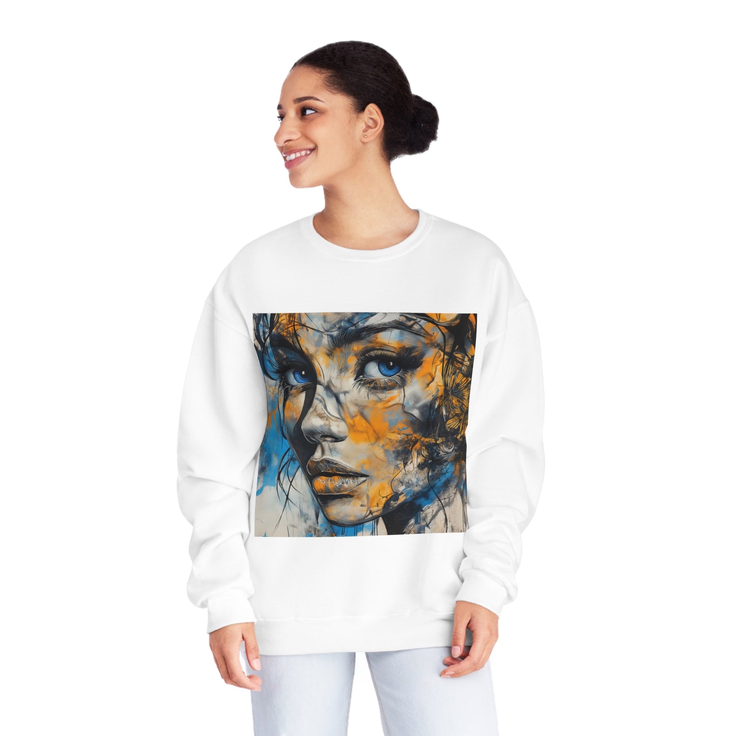 "Create. Inspire. Evolve" - Unisex NuBlend® Crewneck Sweatshirt