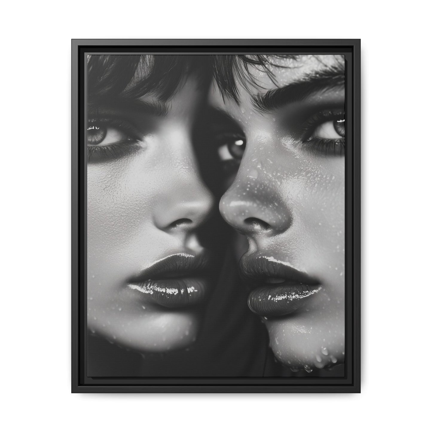 Dual Embrace - Framed Matte Canvas