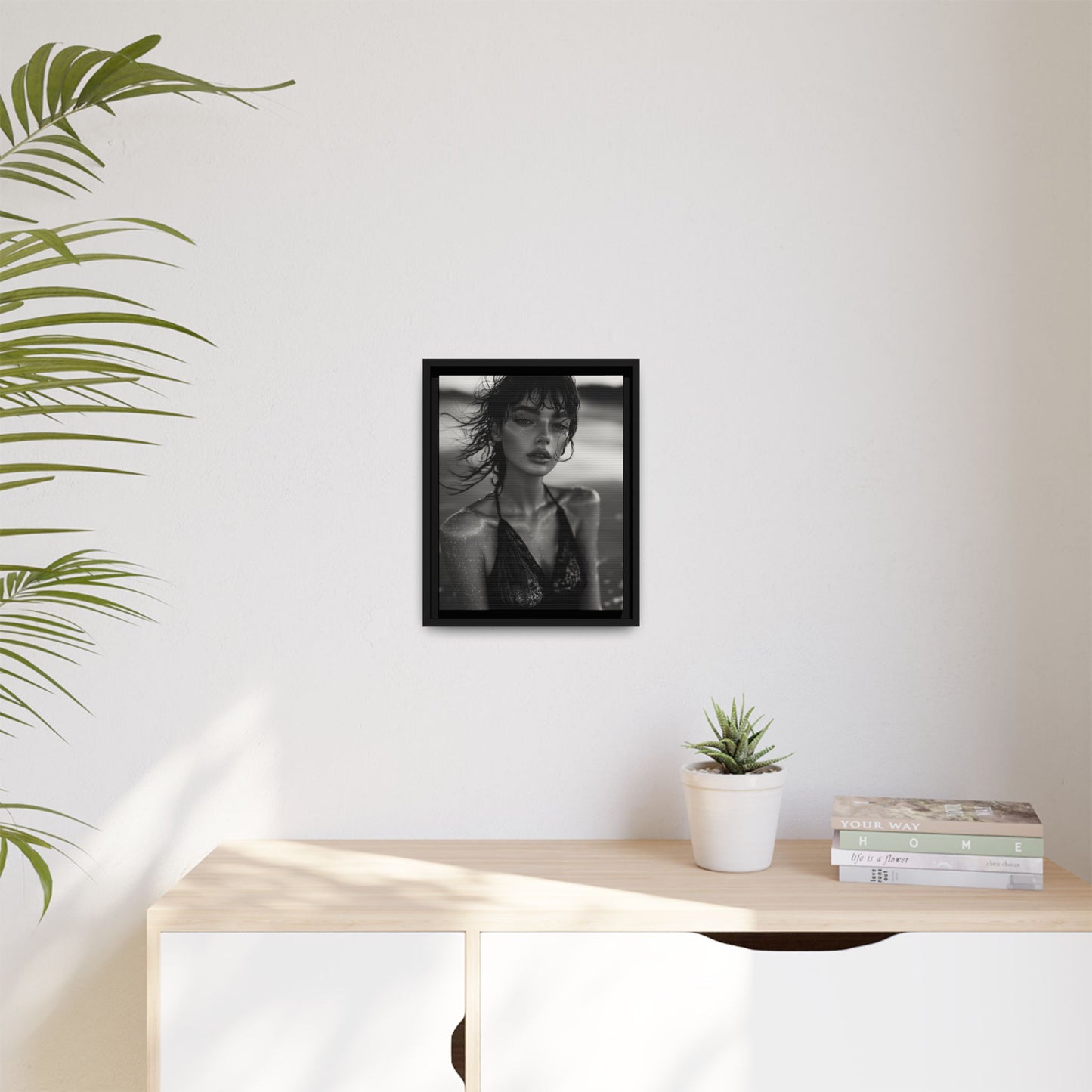 Silent Reflection - Framed Matte Canvas