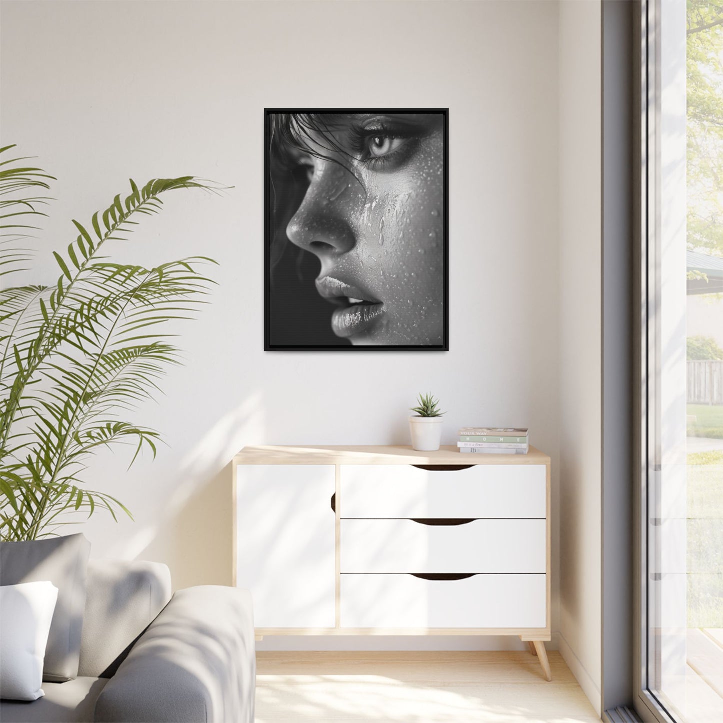 Veil of Emotion - Framed Matte Canvas