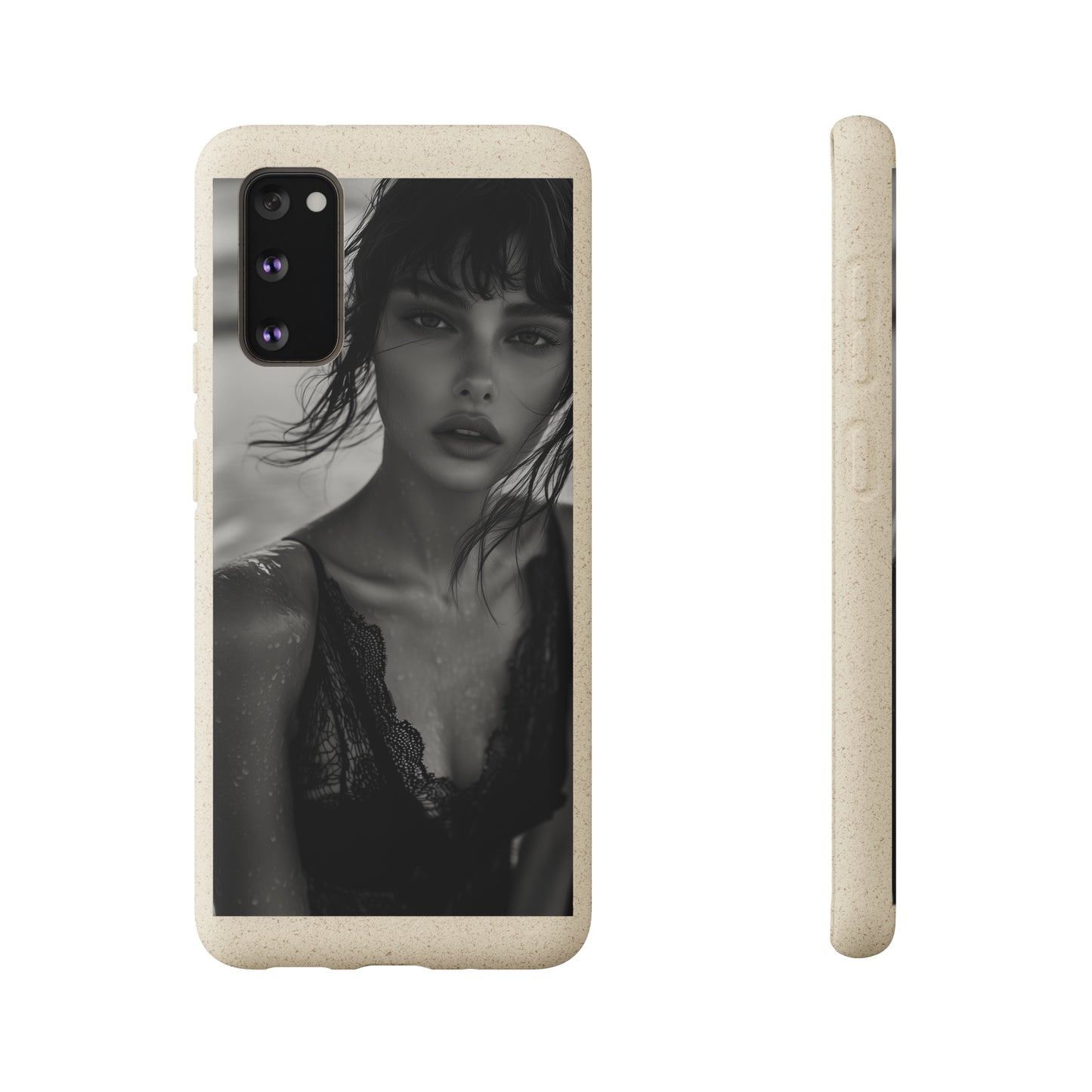 Ethereal Portrait Biodegradable Phone Case - Eco-Friendly Elegance