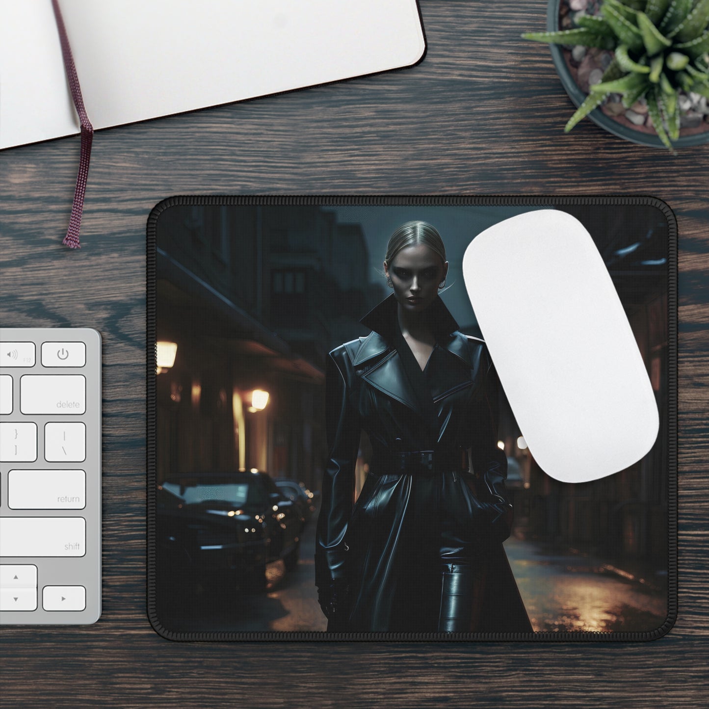 Noir Precision - Gaming Mouse Pad with Artistic Design