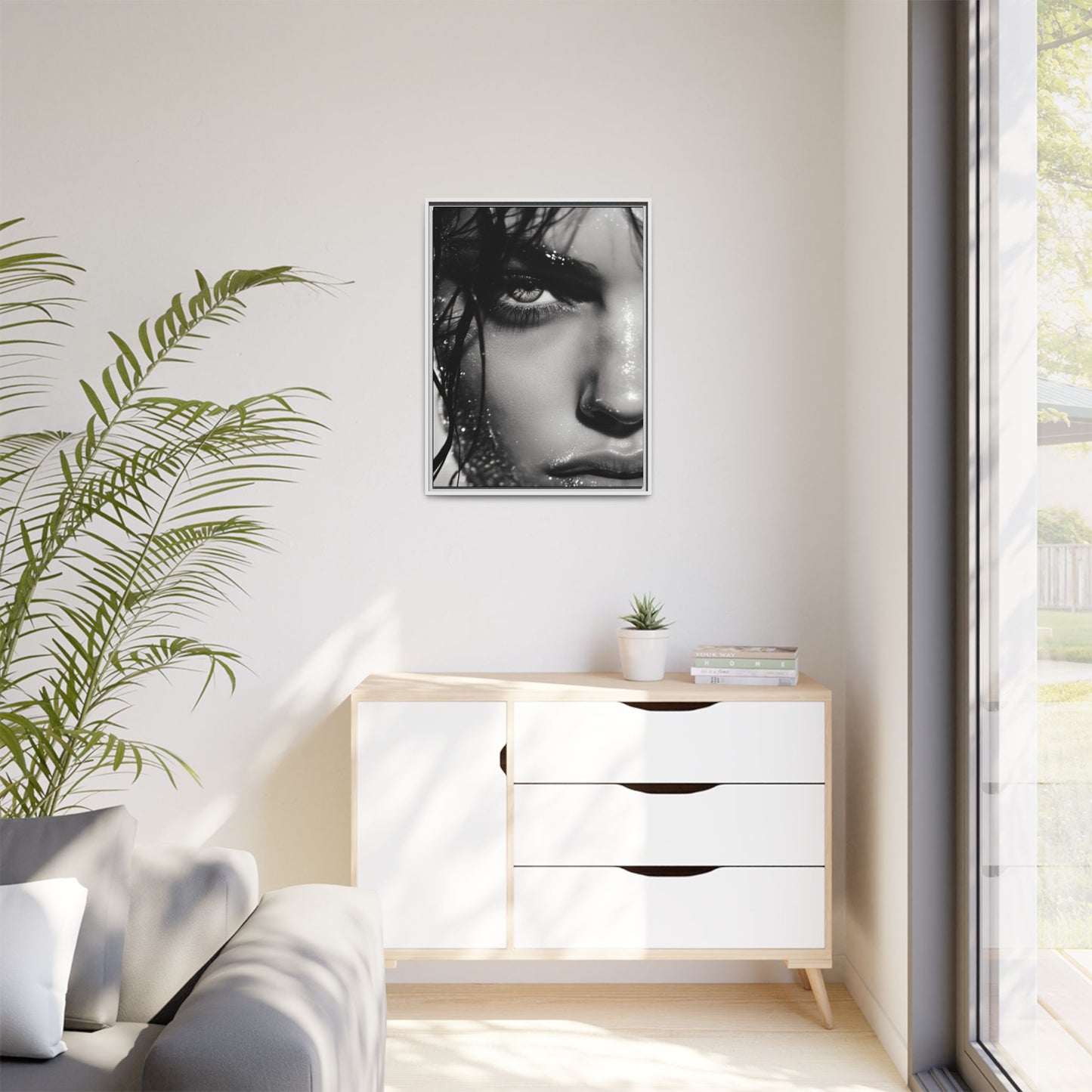 Intensity Unveiled - Framed Matte Canvas