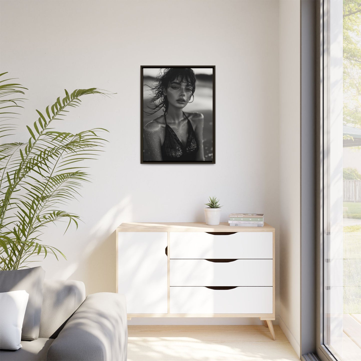 Silent Reflection - Framed Matte Canvas