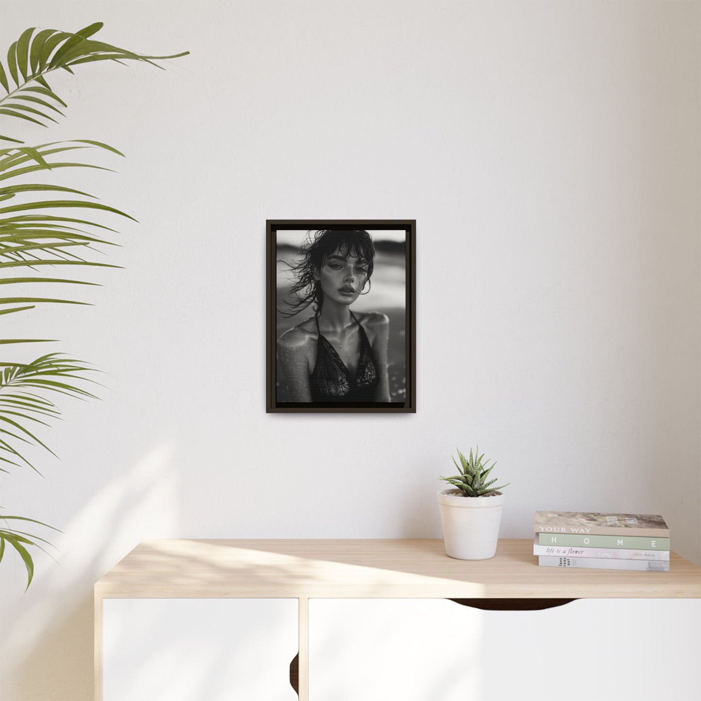 Silent Reflection - Framed Matte Canvas