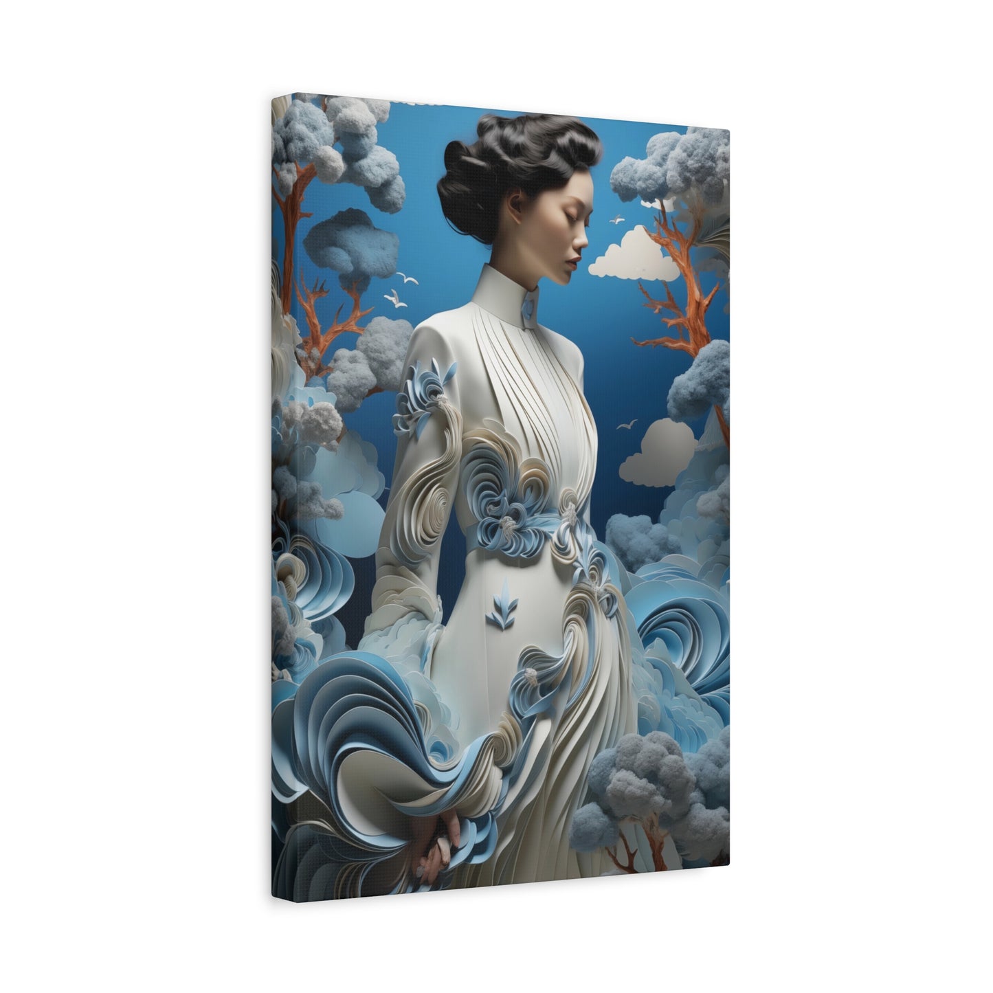 Winds of Serenity: Dreamlike Elegance – Stretched Matte Canva