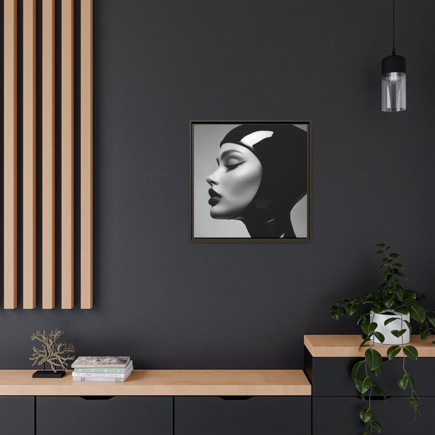 Sleek Vision - Latex Profile Framed Canvas