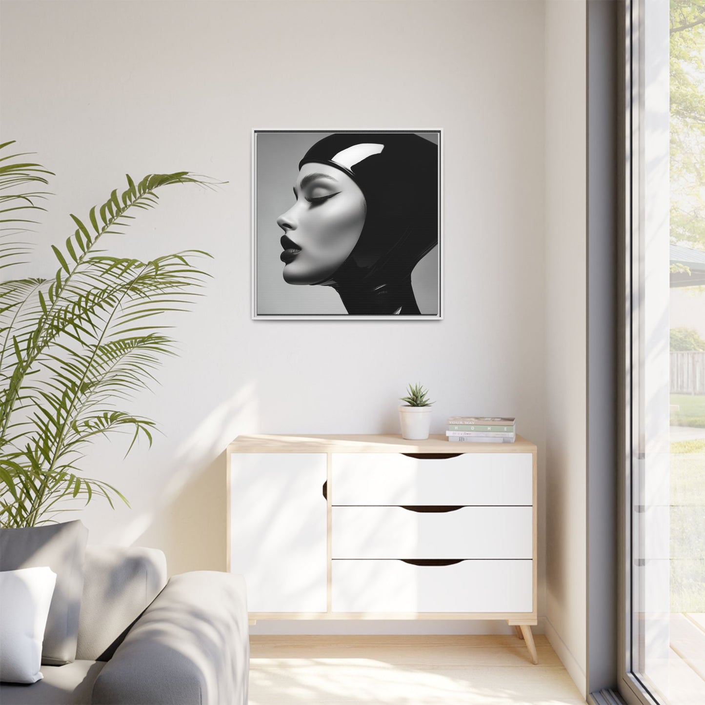 Sleek Vision - Latex Profile Framed Canvas