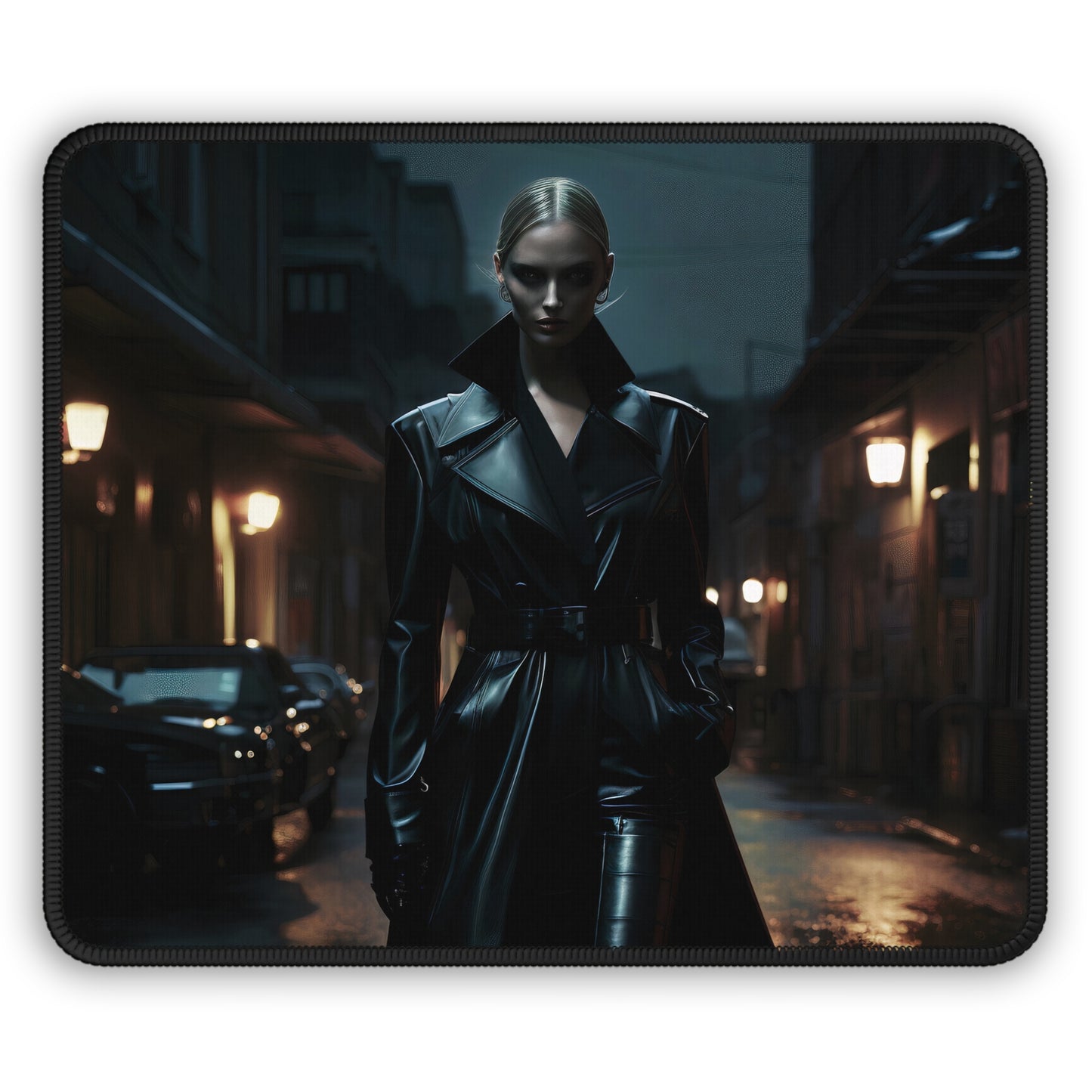 Noir Precision - Gaming Mouse Pad with Artistic Design