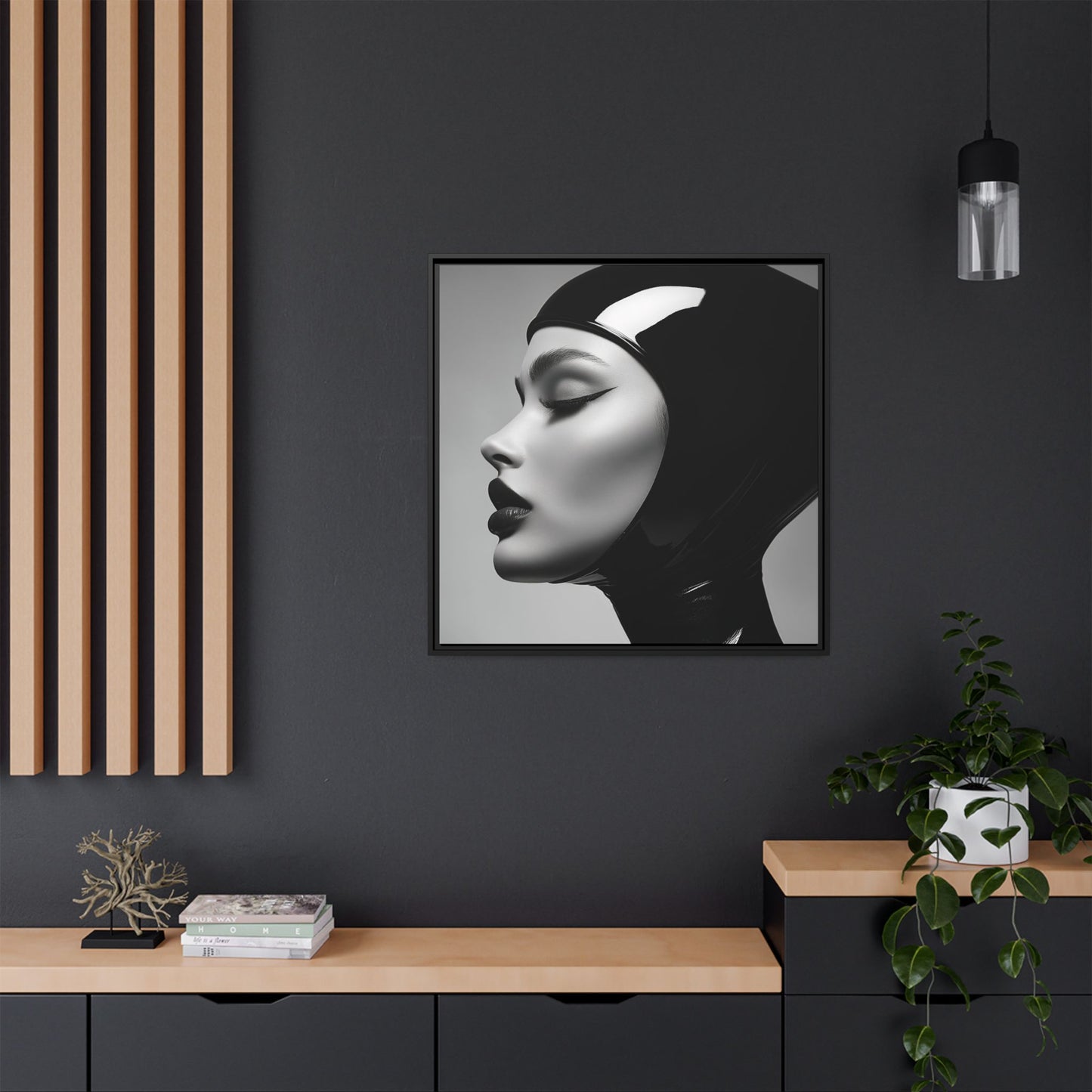 Sleek Vision - Latex Profile Framed Canvas