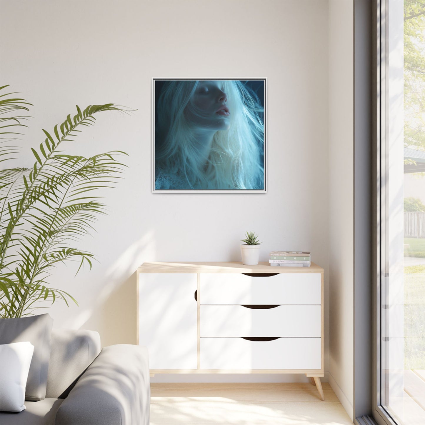 Ethereal Light Framed Canvas Art