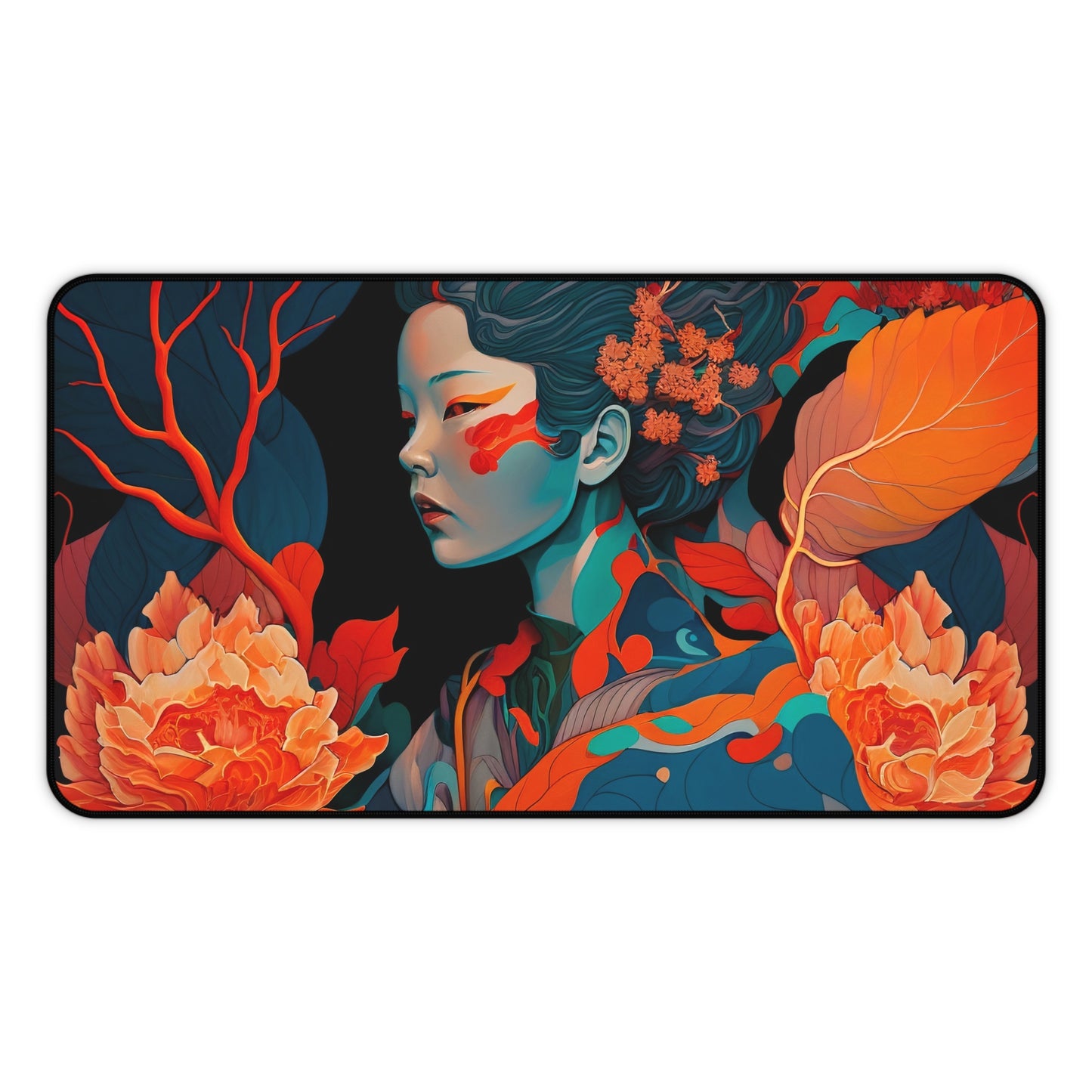 Floral Reverie Gaming Desk Mat – Elevate Your Workspace